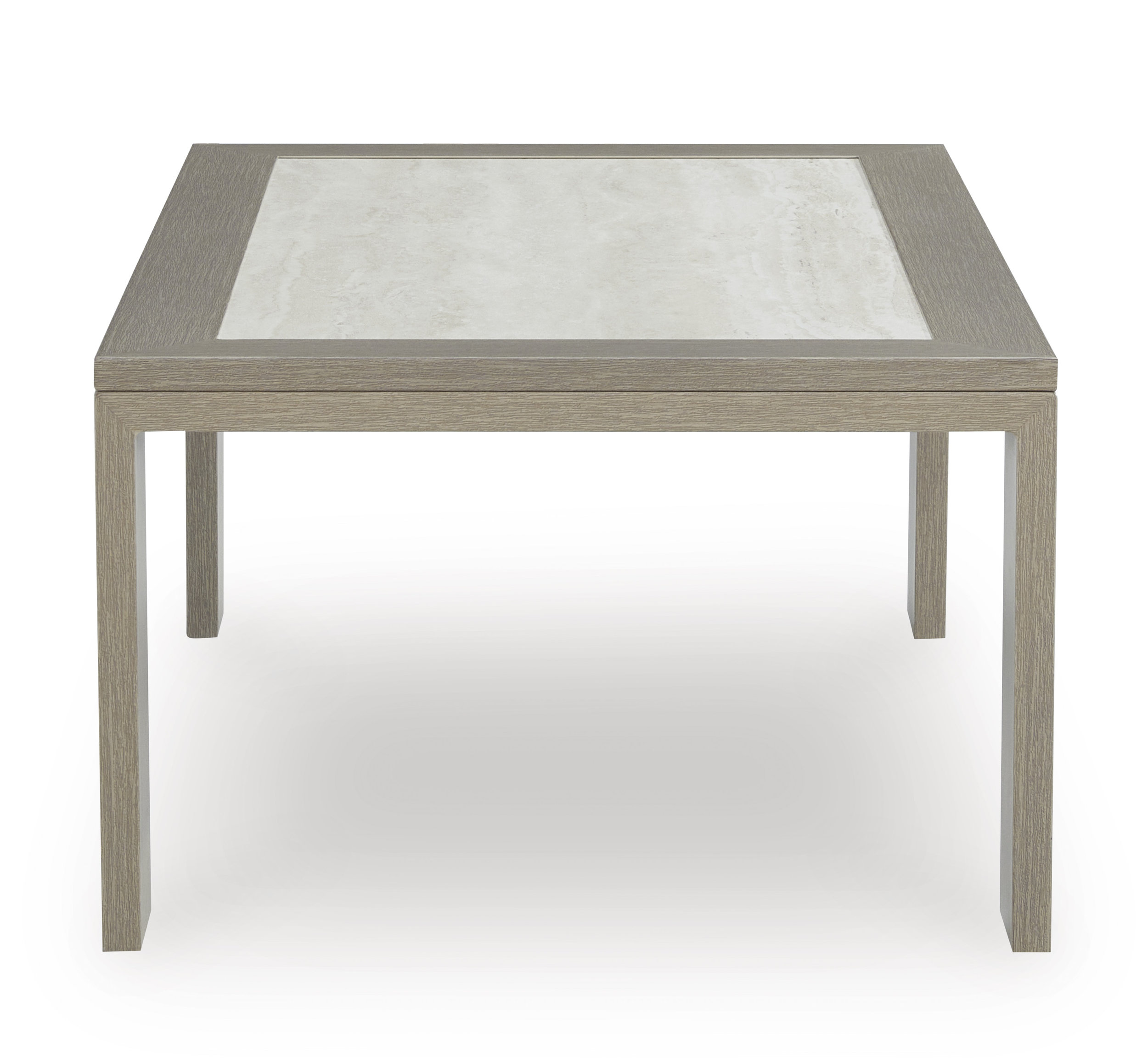 Kimpton Isle Rectangular Aluminum/Faux Stone Cocktail Table