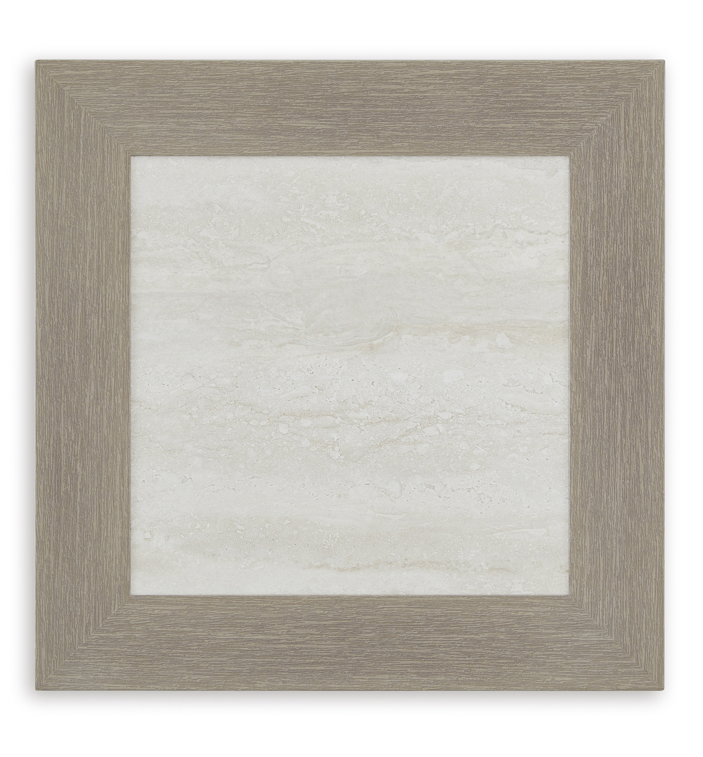 Kimpton Isle Square Aluminum/Faux Stone End Table