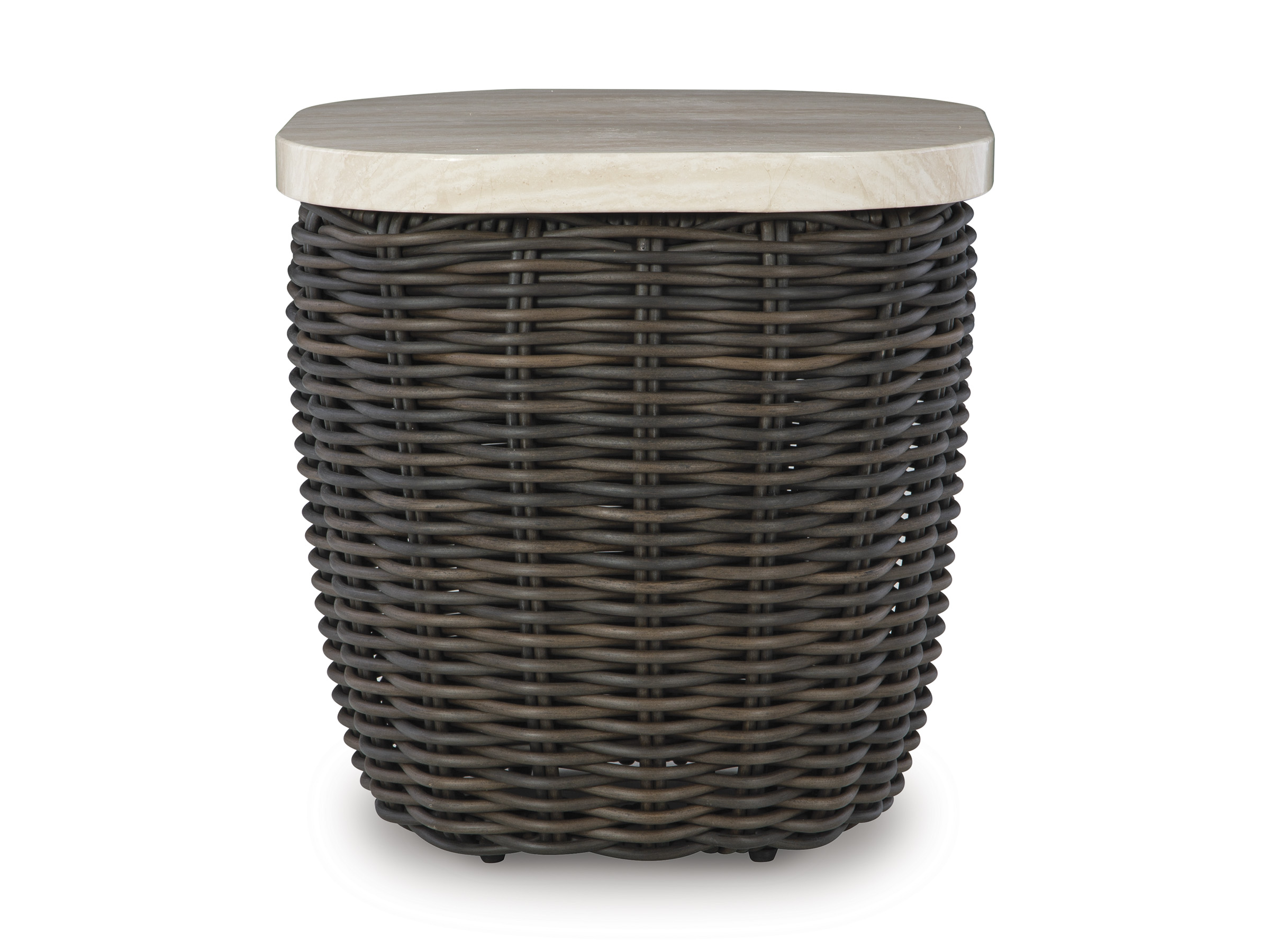 Kimora Square Aluminum/Resin Wicker End Table