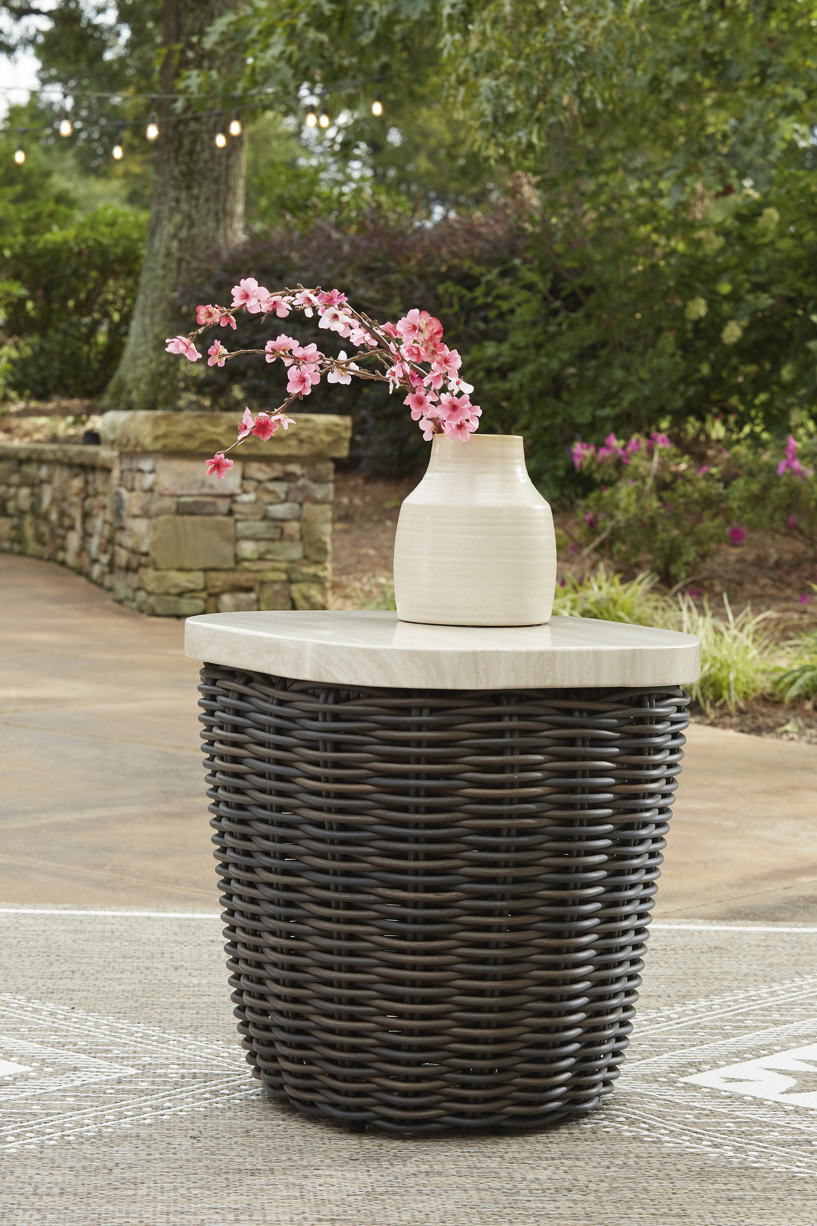 Kimora L-Shaped Resin Wicker/Aluminum 3-Piece Outdoor Sectional