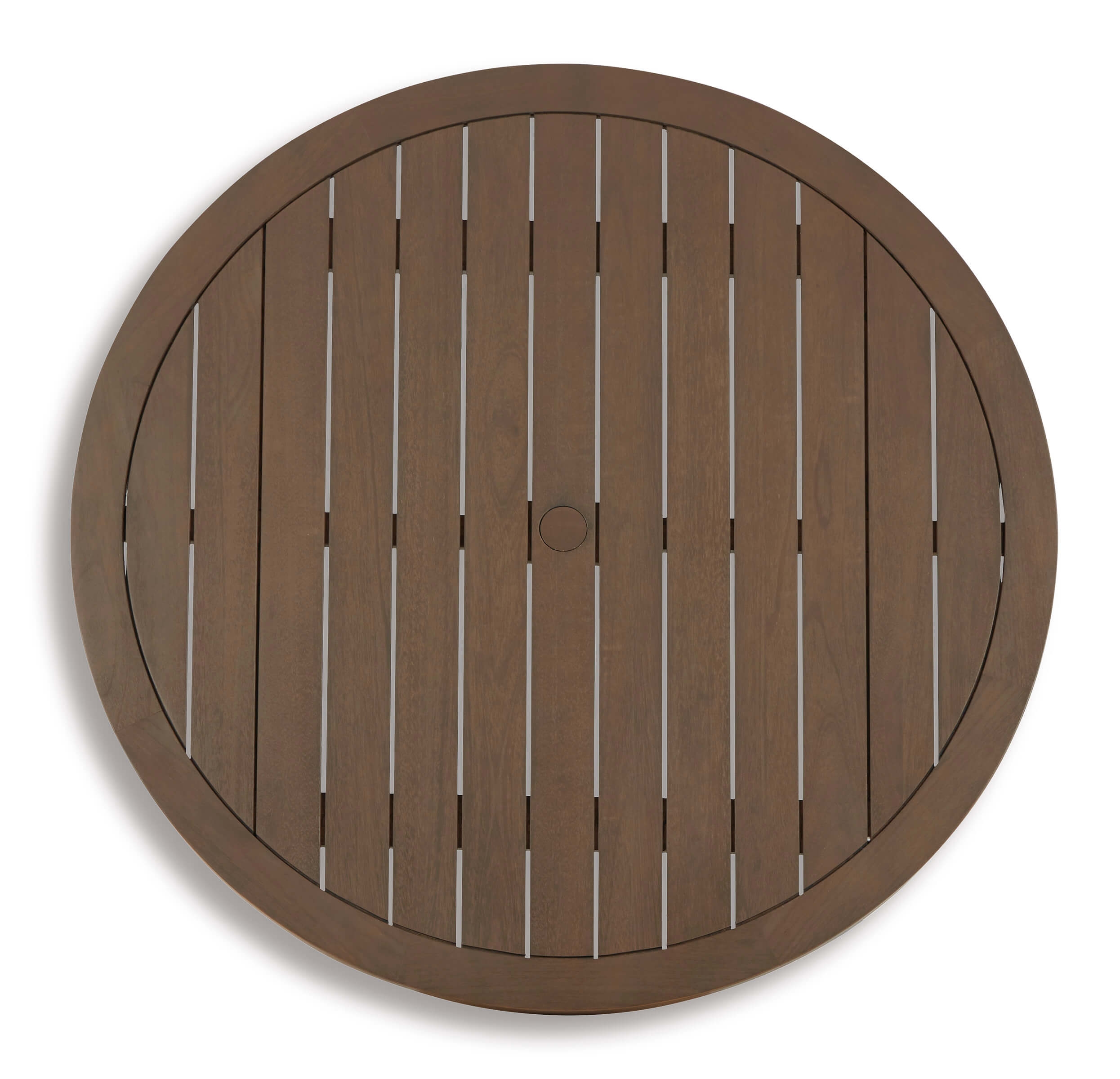 Germalia Outdoor Eucalyptus Wood Round Dining Table