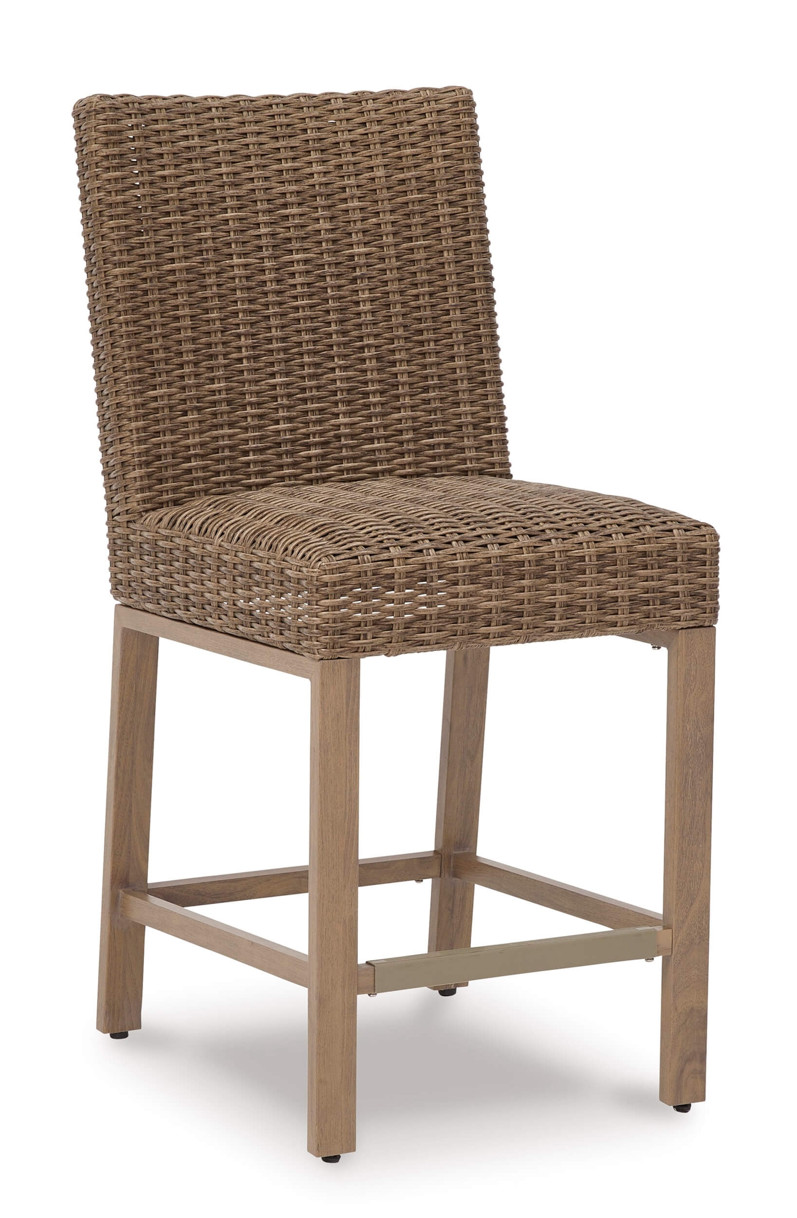 Walton Bridge Outdoor Resin Wicker Barstool