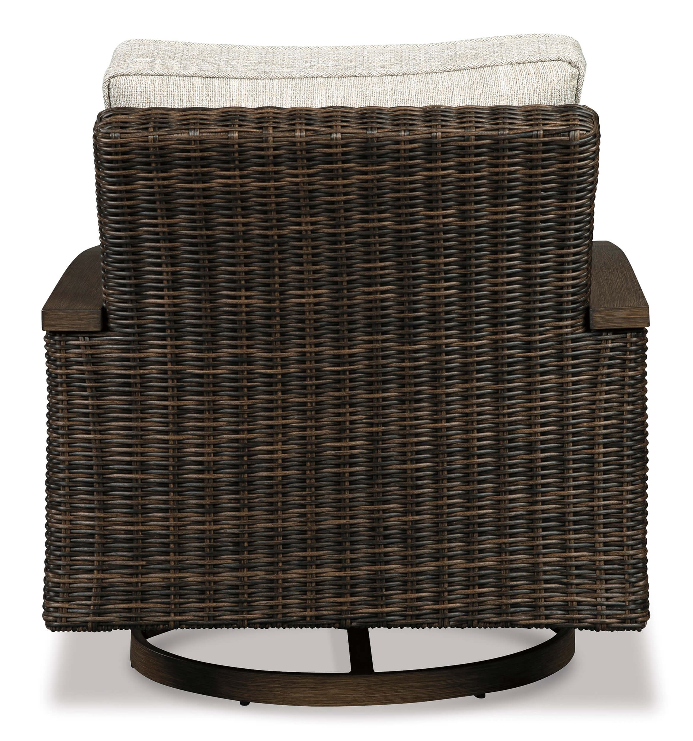 Paradise Trail Outdoor Nuvella Fabric/Resin Wicker Swivel Lounge Chair, Set of 2