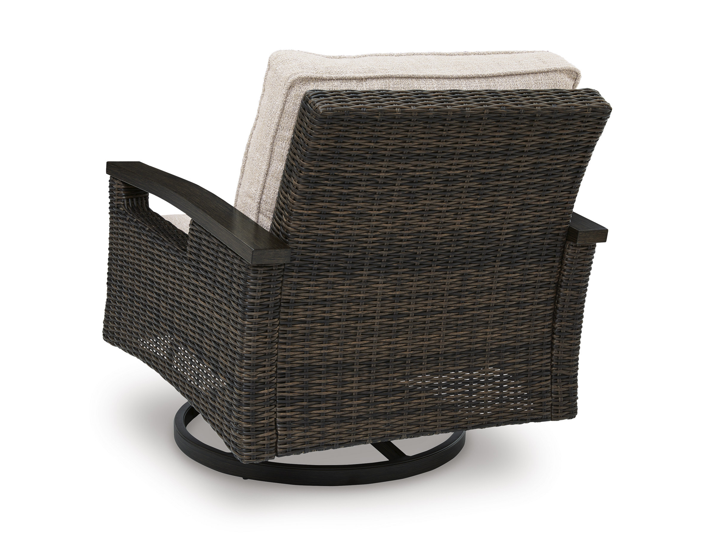 Monterey Point 2-Piece Resin Wicker/Aluminum Swivel Lounge Chair