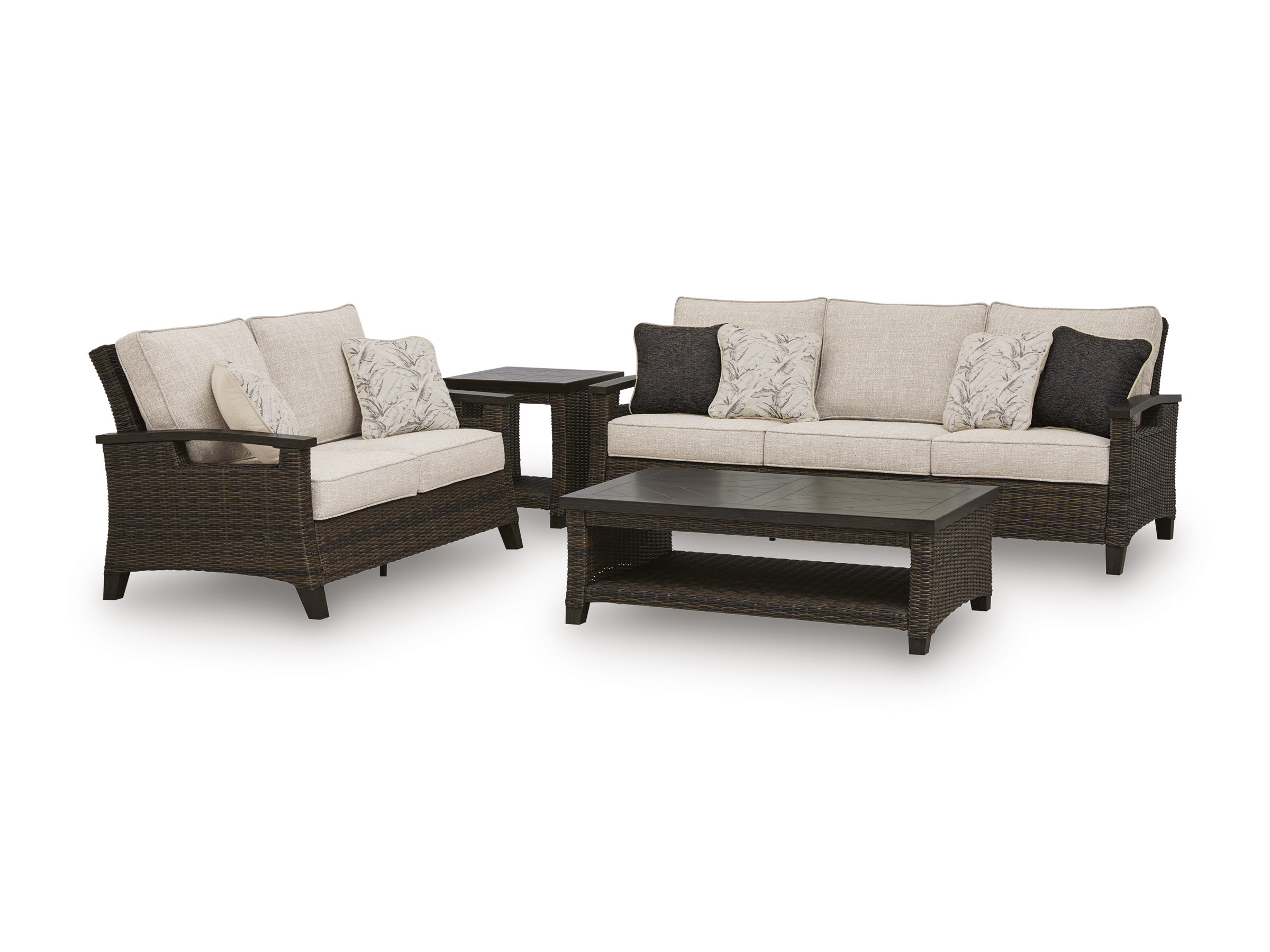 Monterey Point Resin Wicker/Aluminum Patio Set