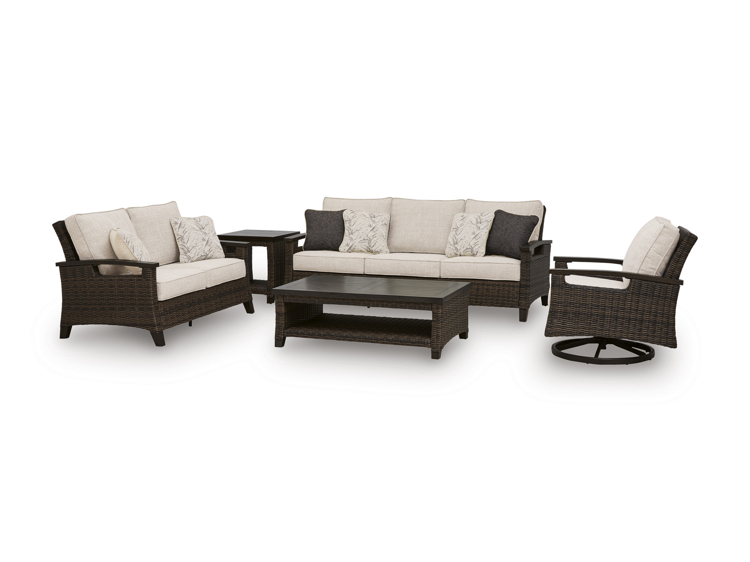 Monterey Point Resin Wicker/Aluminum Patio Set