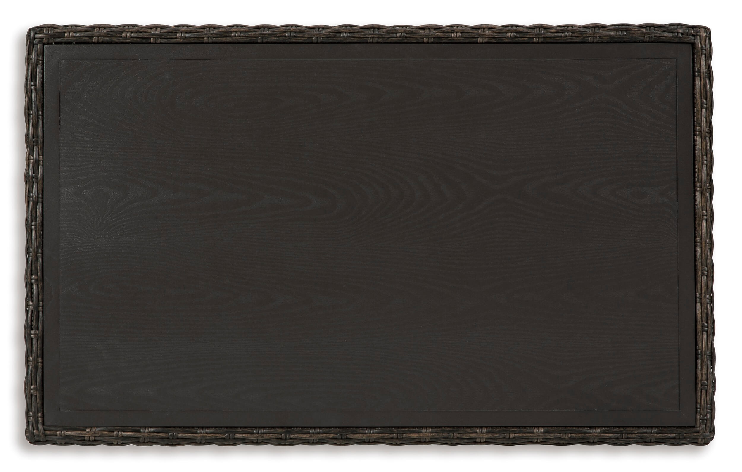 Grasson Lane Outdoor Aluminum Top Rectangular Resin Coffee Table