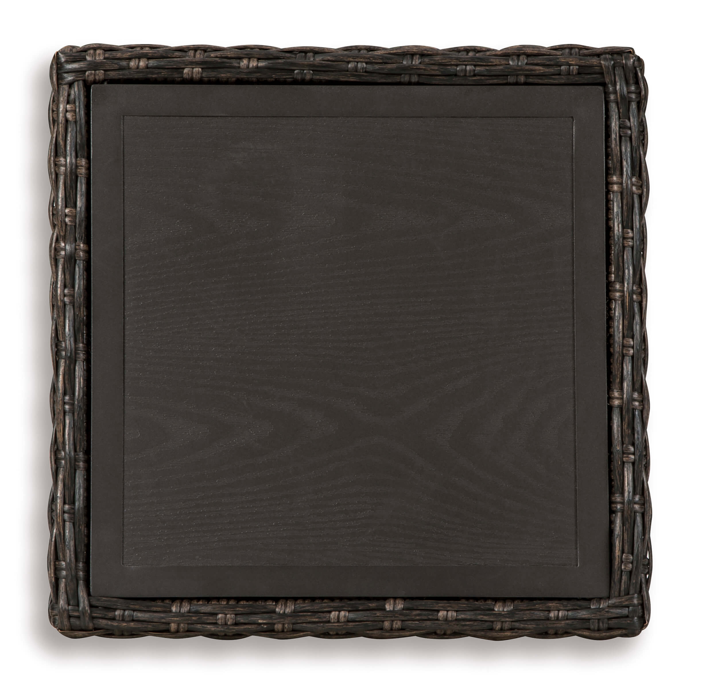 Grasson Lane Outdoor Aluminum Top Square Resin End Table