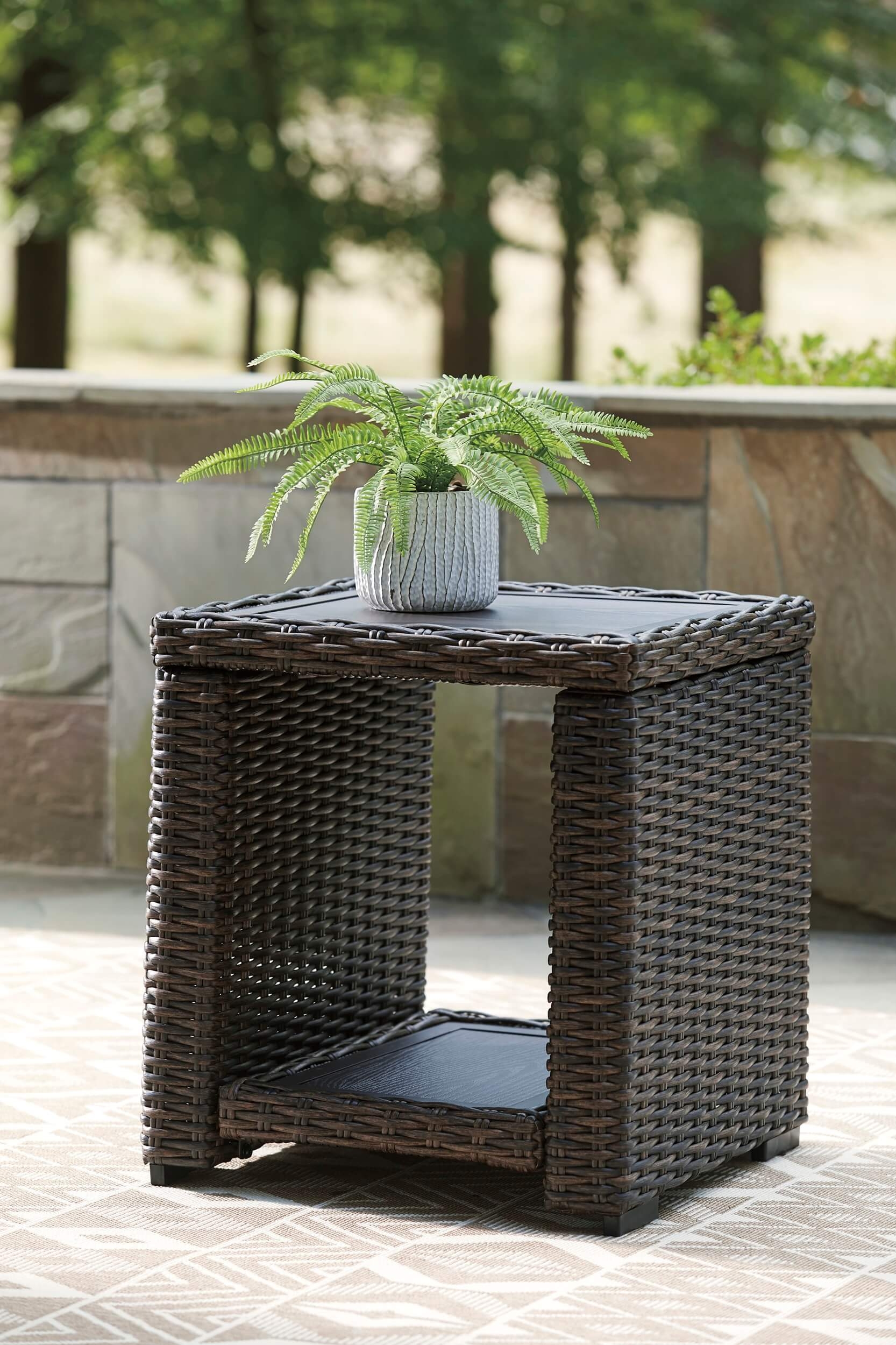 Grasson Lane Outdoor Nuvella Fabric/Resin Wicker Patio Set