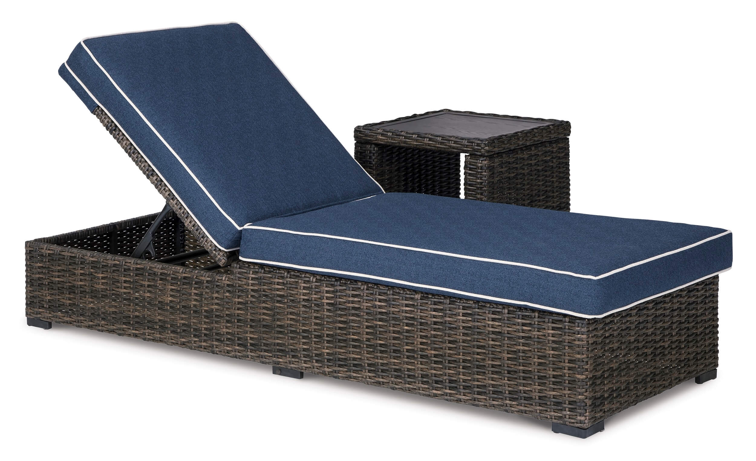 Grasson Lane Outdoor Nuvella Fabric/Resin Wicker Patio Set