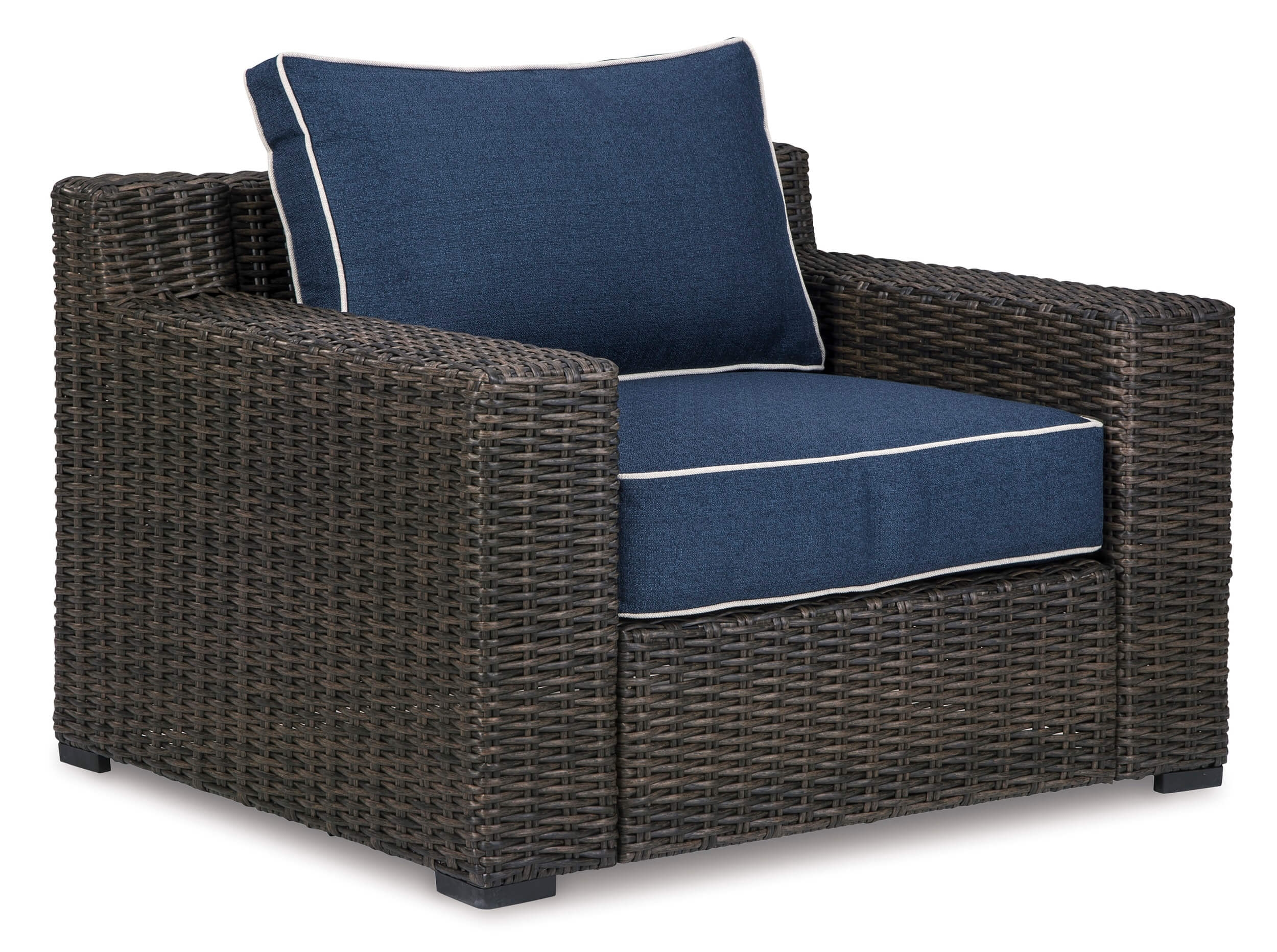 Grasson Lane Outdoor Nuvella Fabric/Resin Wicker Patio Set