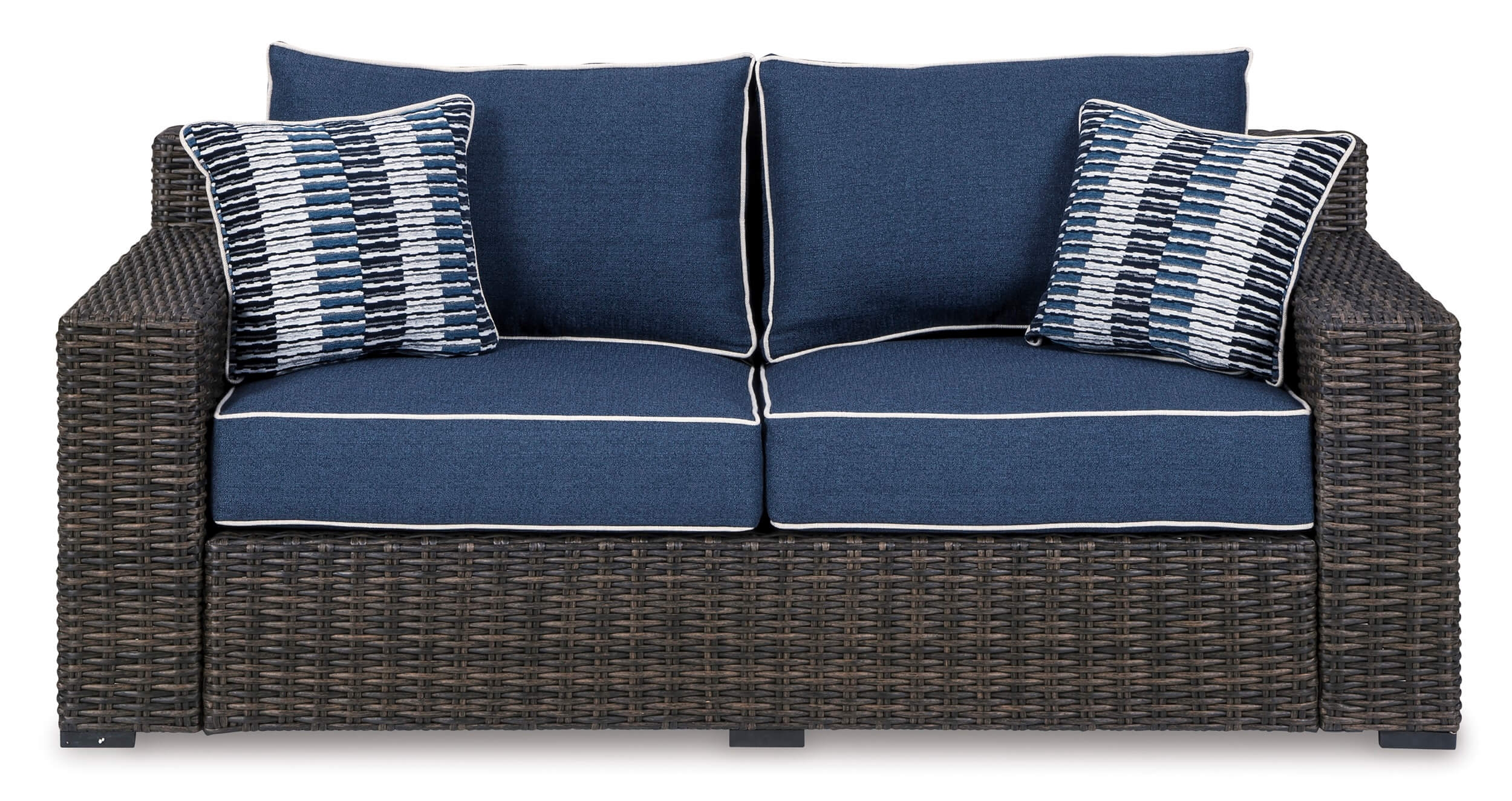Grasson Lane Outdoor Nuvella Fabric/Resin Wicker Patio Set