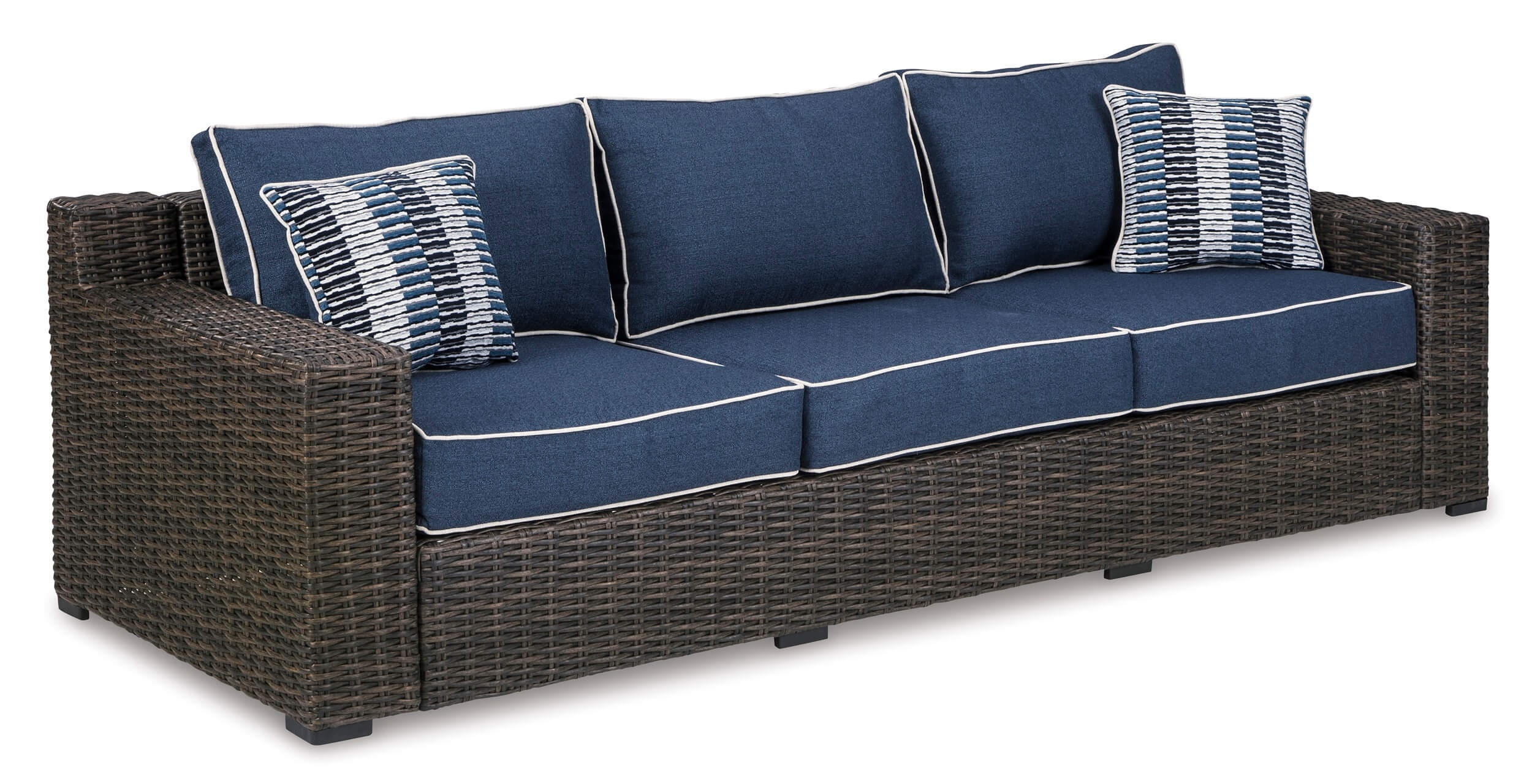 Grasson Lane Outdoor Nuvella Fabric/Resin Wicker Patio Set