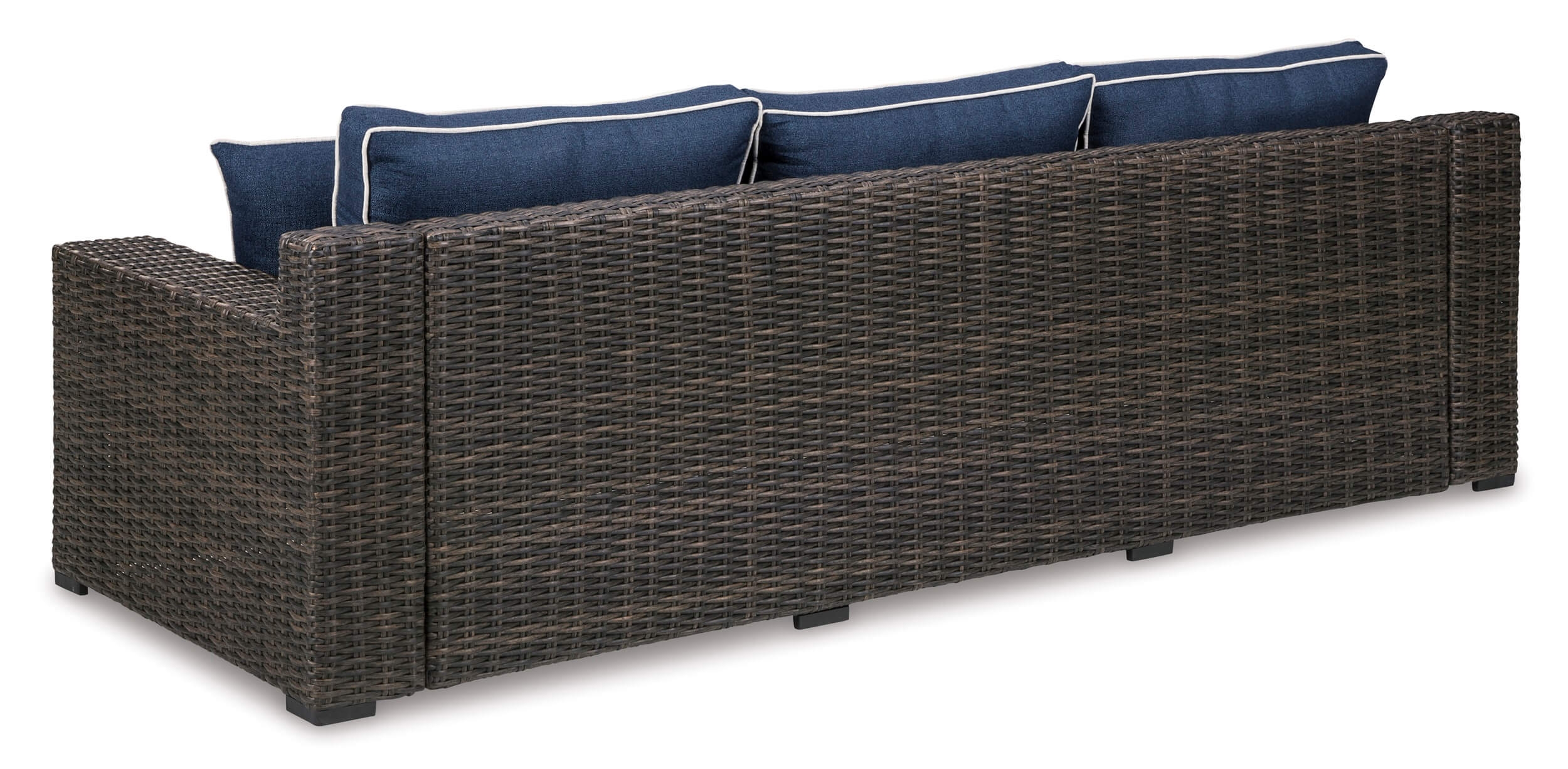 Grasson Lane Outdoor Nuvella Fabric/Resin Wicker Sofa