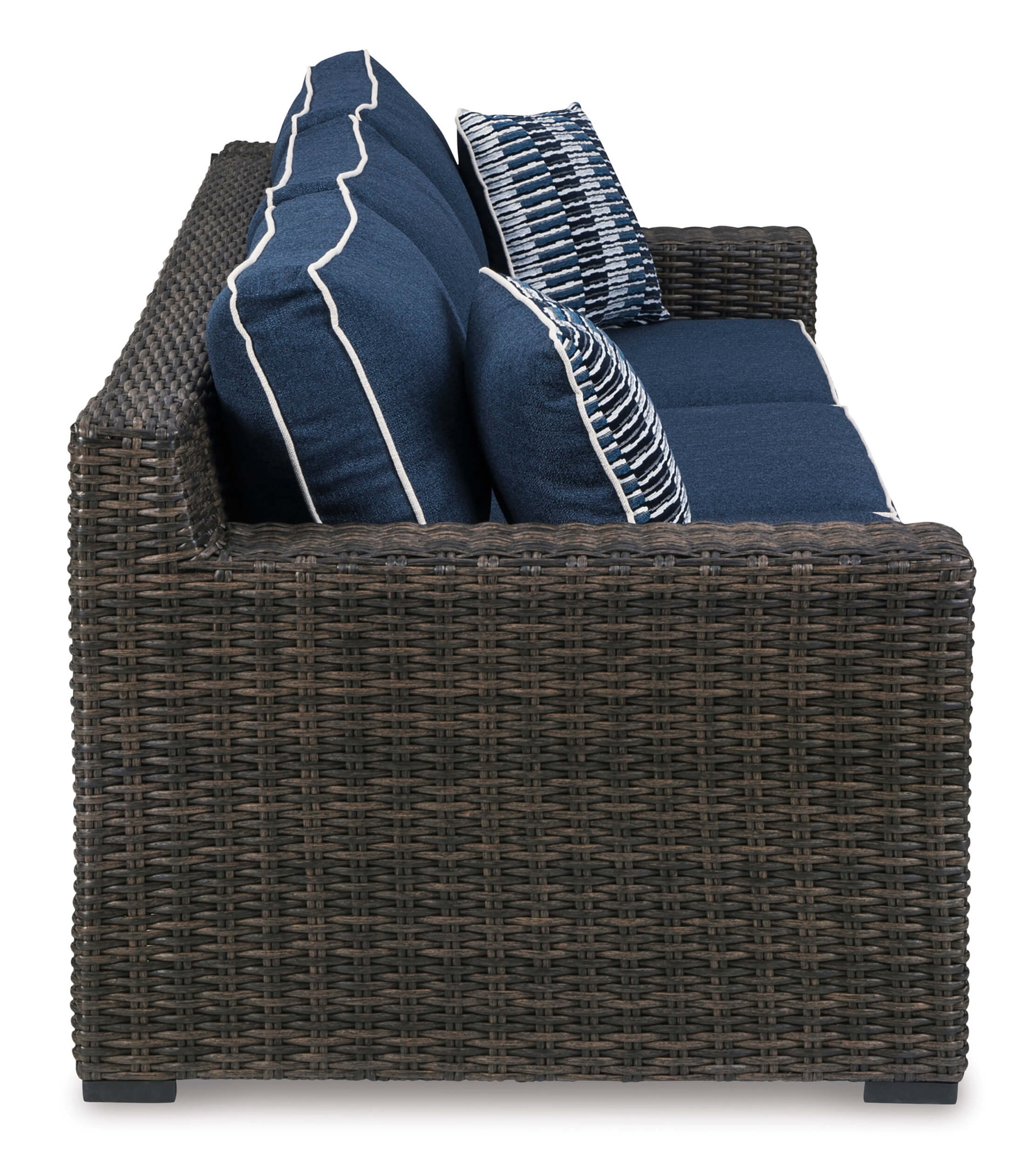 Grasson Lane Outdoor Nuvella Fabric/Resin Wicker Patio Set