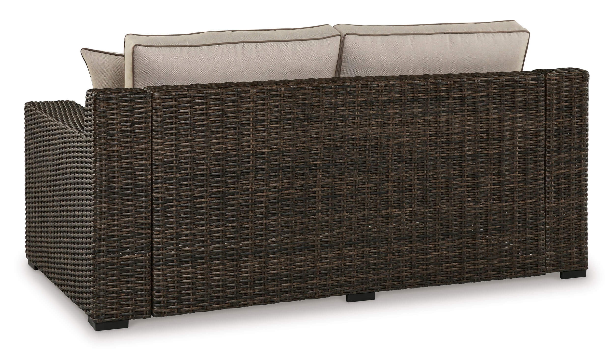 Coastline Bay Outdoor Nuvella Fabric/Resin Wicker Set w/Pillows
