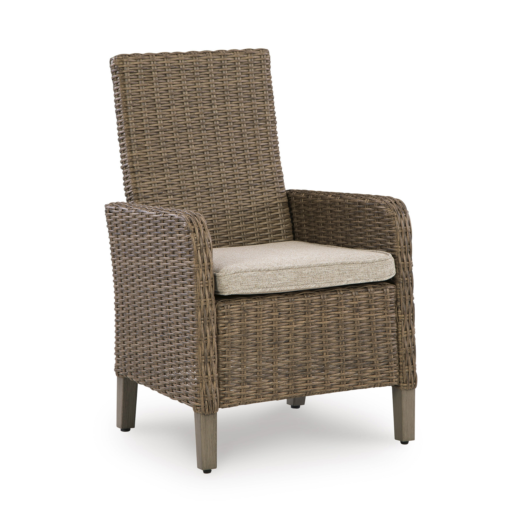 Laguna Heights Wicker/Aluminum Armchair with Cushion