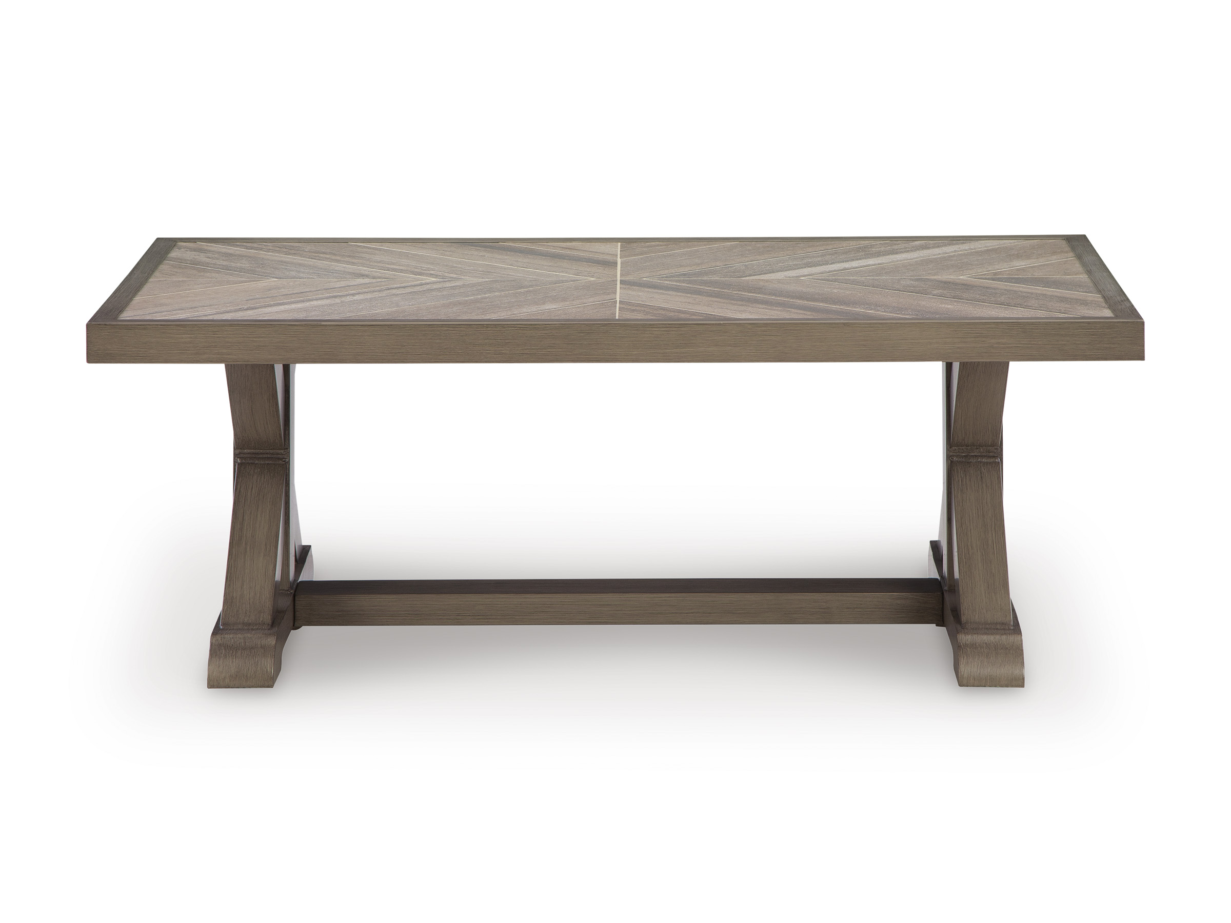 Laguna Heights Rectangular Porcelain/Aluminum Cocktail Table