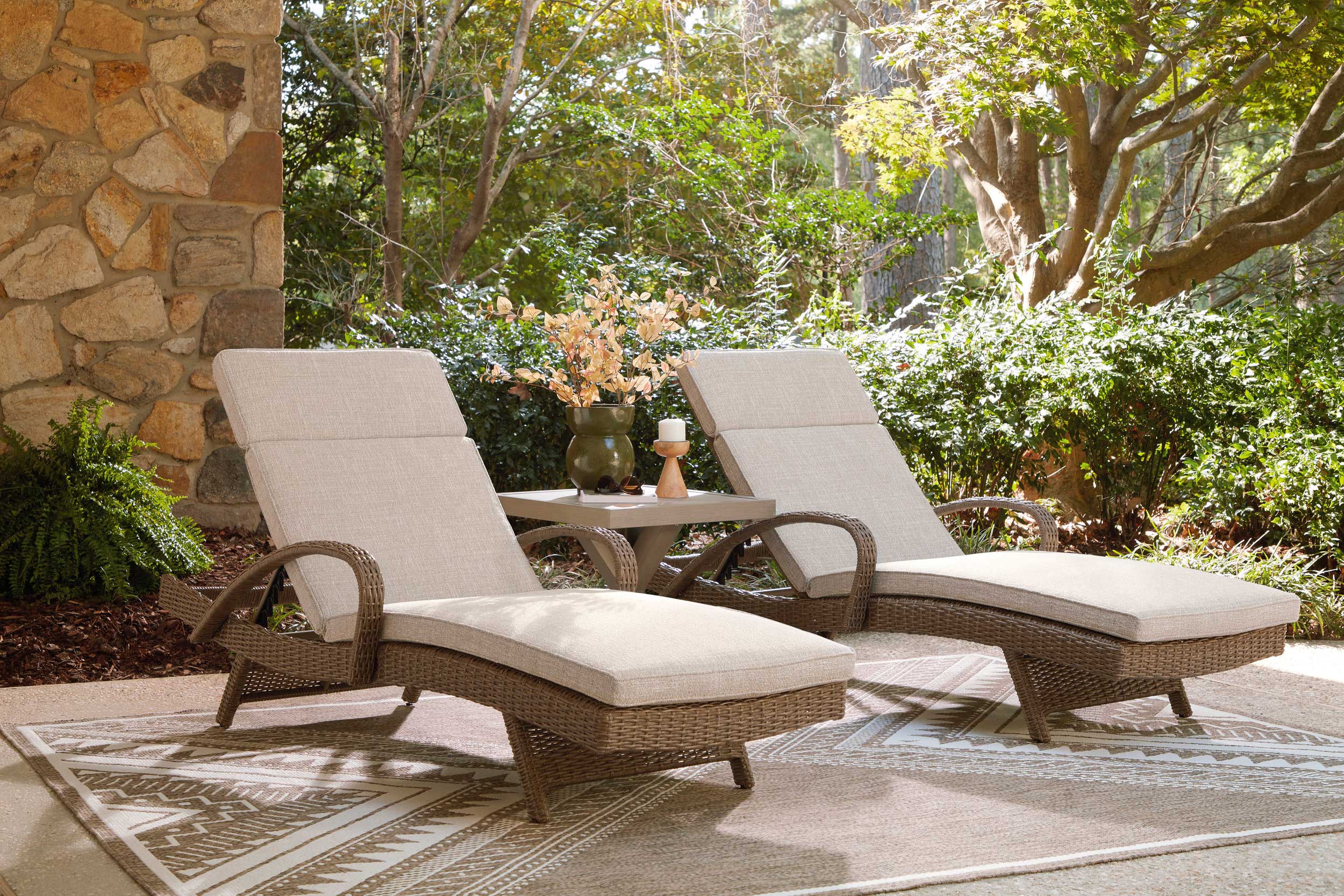 Laguna Heights L-Shaped Resin Wicker/Aluminum 4-Piece Outdoor Sectional