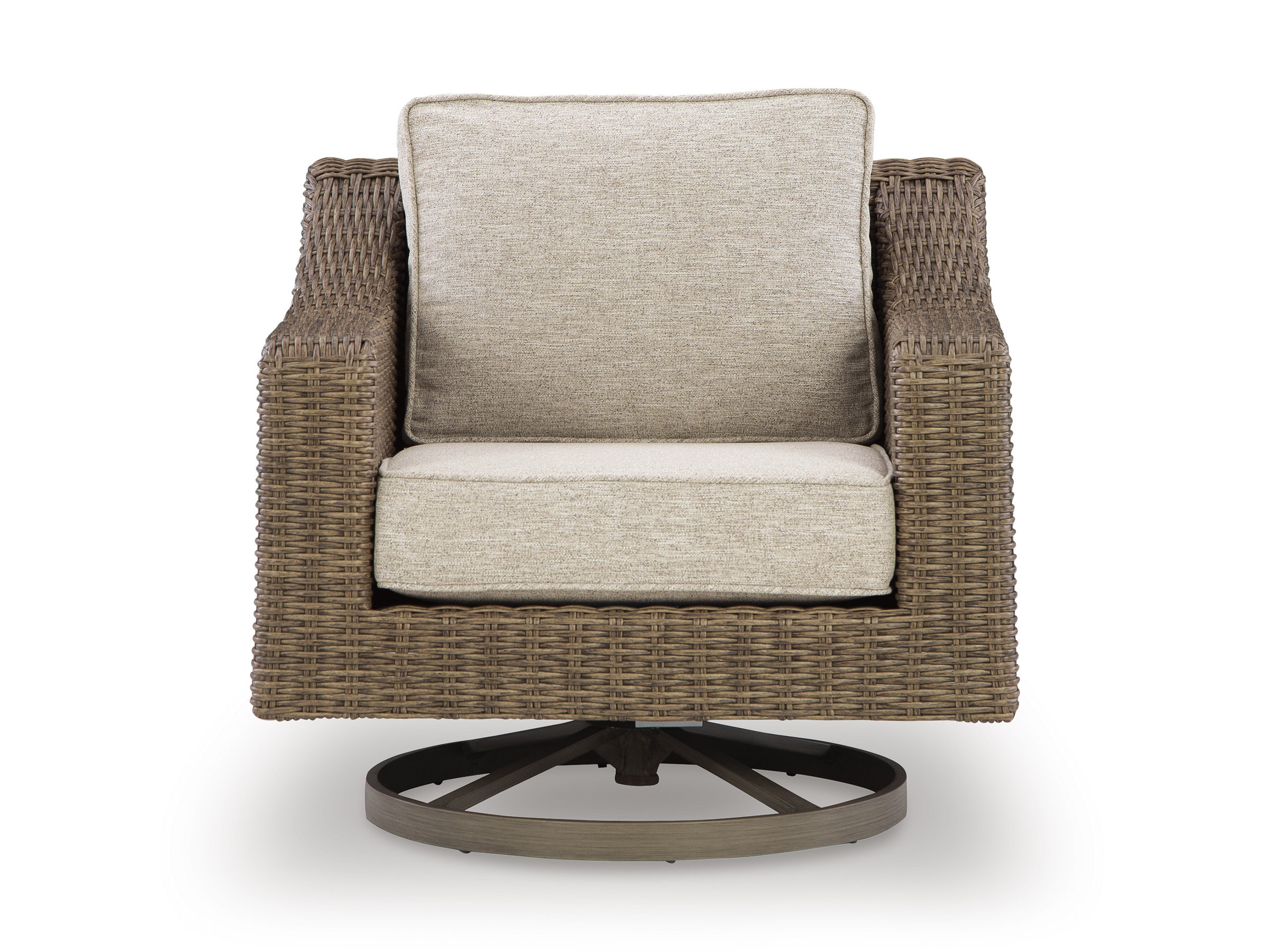 Laguna Heights Resin Wicker/Aluminum Swivel Lounge Chair with Cushion