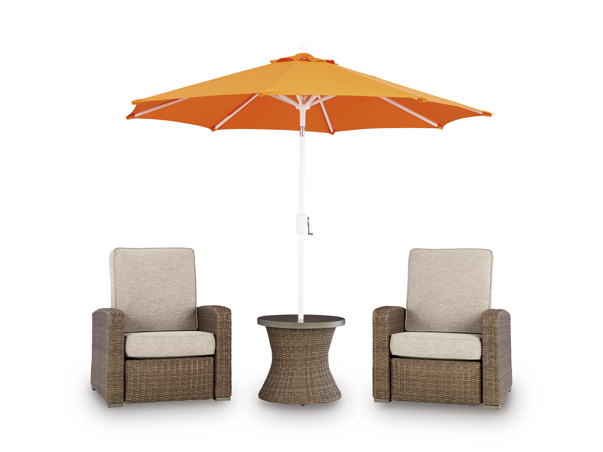 Laguna Heights Resin Wicker/Aluminum Recliner with Cushion