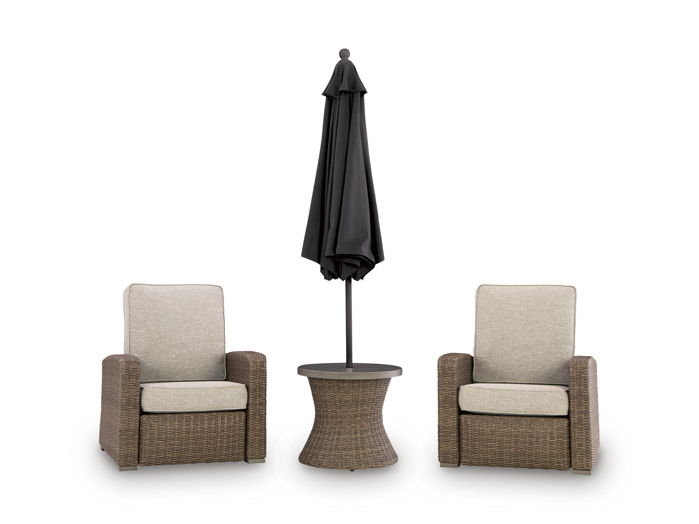Laguna Heights Resin Wicker/Aluminum Recliner with Cushion