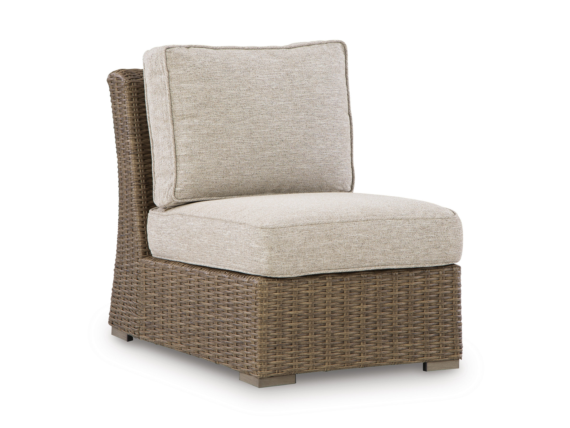 Laguna Heights L-Shaped Resin Wicker/Aluminum 4-Piece Outdoor Sectional
