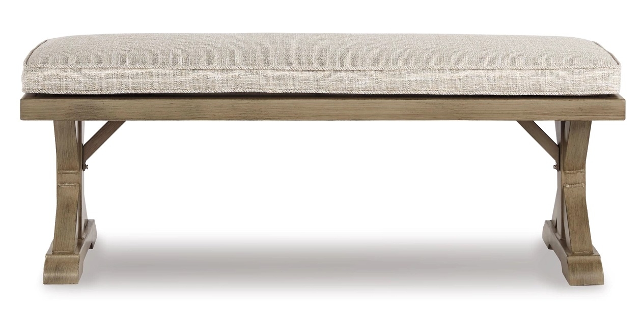 Beachcroft Outdoor Nuvella Fabric Bench