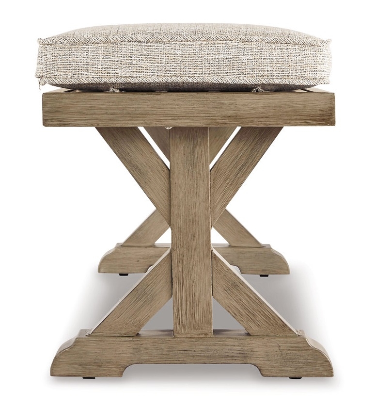 Beachcroft Outdoor Nuvella Fabric Bench