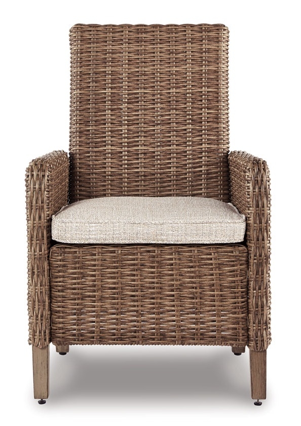 Beachcroft Nuvella Fabric/Resin Wicker Outdoor Arm Chair