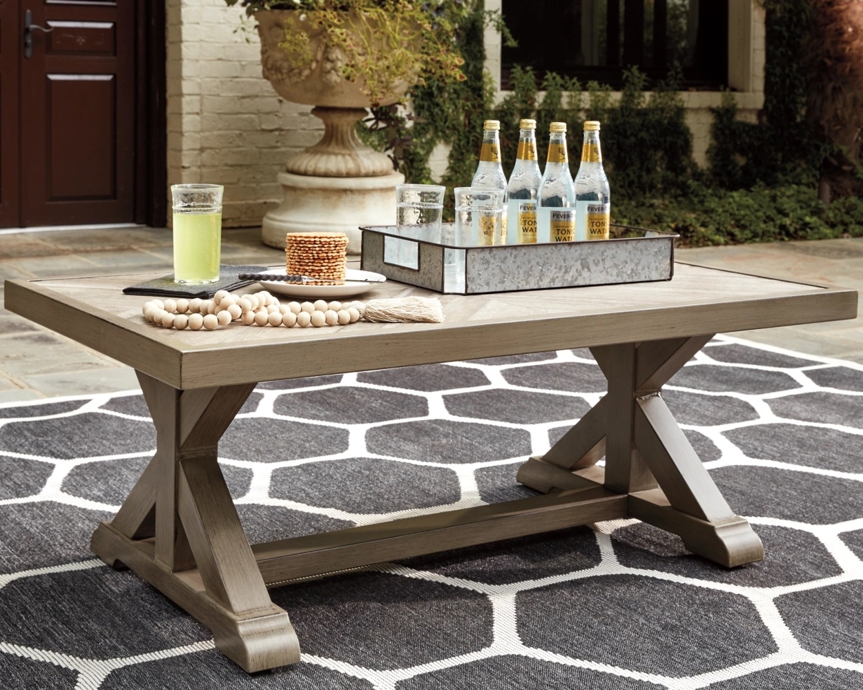Beachcroft Outdoor Porcelain Top Coffee Table