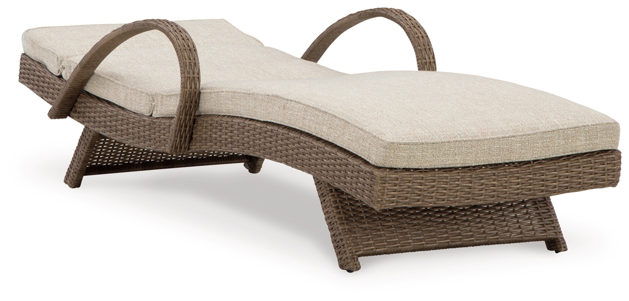 Beachcroft Outdoor Nuvella Fabric/Resin Fabric Chaise Lounge