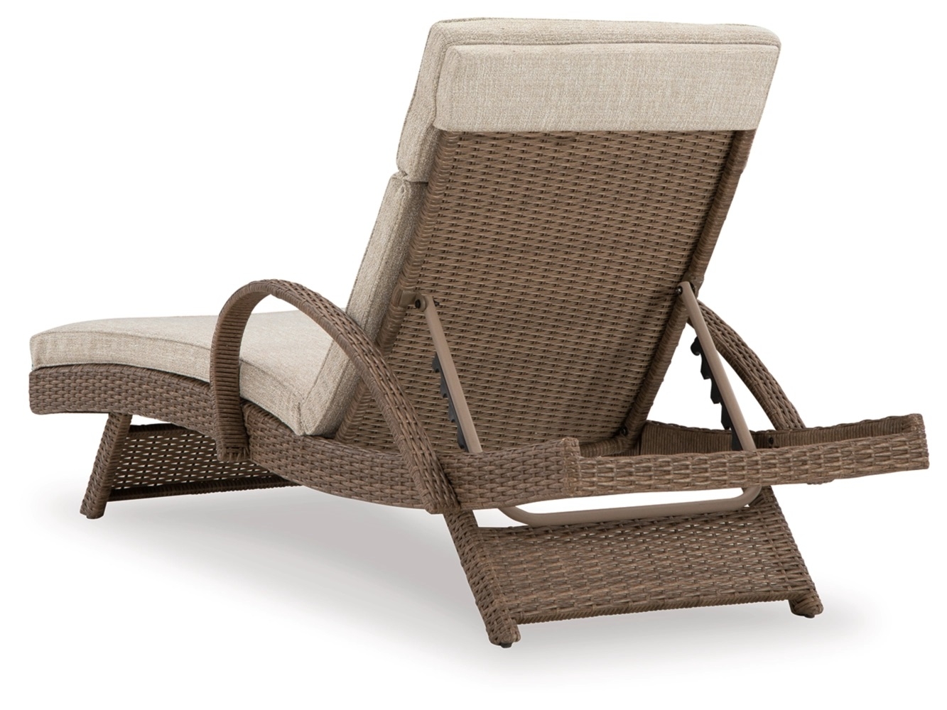 Beachcroft Outdoor Nuvella Fabric/Resin Fabric Chaise Lounge