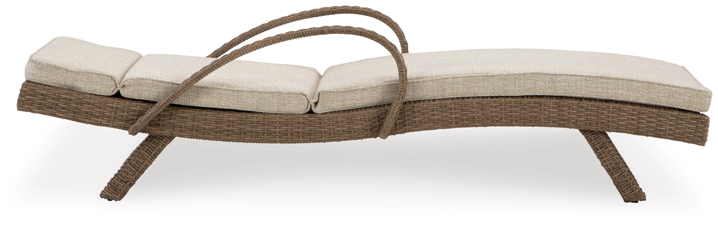 Beachcroft Outdoor Nuvella Fabric/Resin Fabric Chaise Lounge