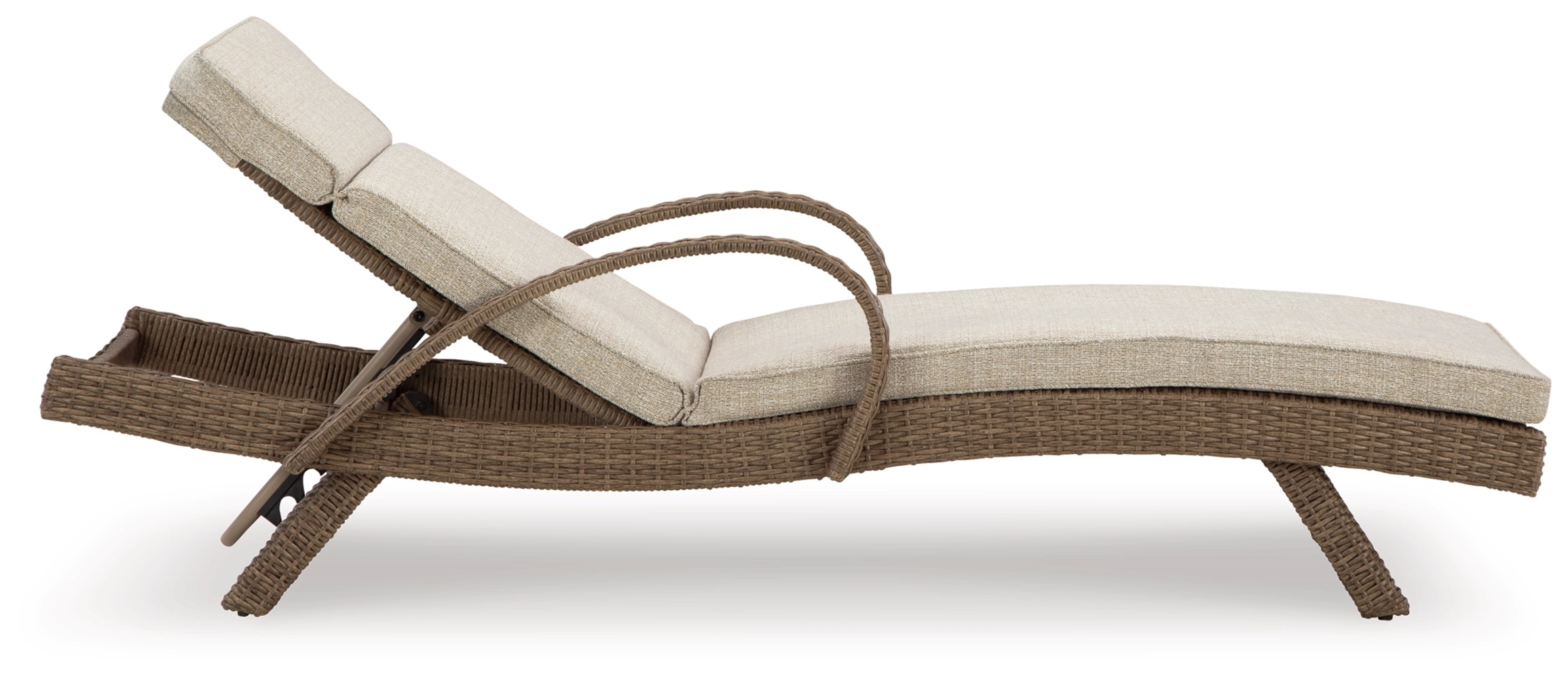 Beachcroft Outdoor Nuvella Fabric/Resin Fabric Chaise Lounge