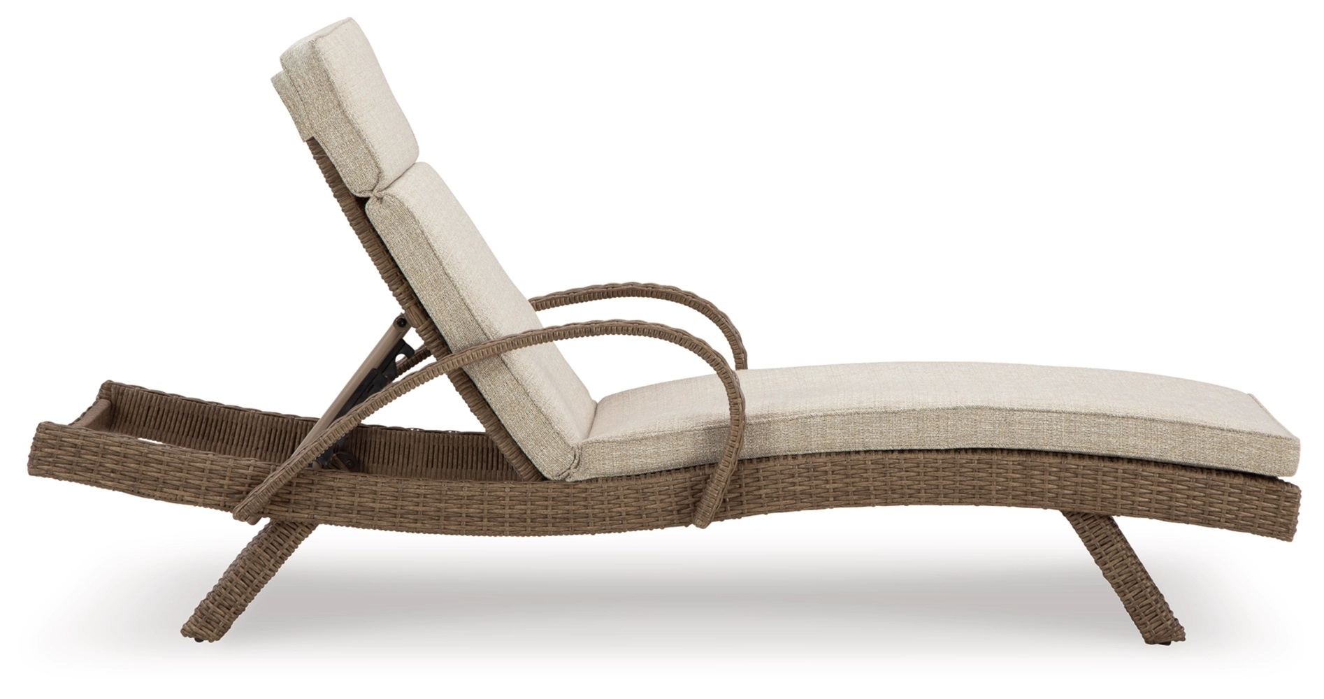 Beachcroft Outdoor Nuvella Fabric/Resin Fabric Chaise Lounge