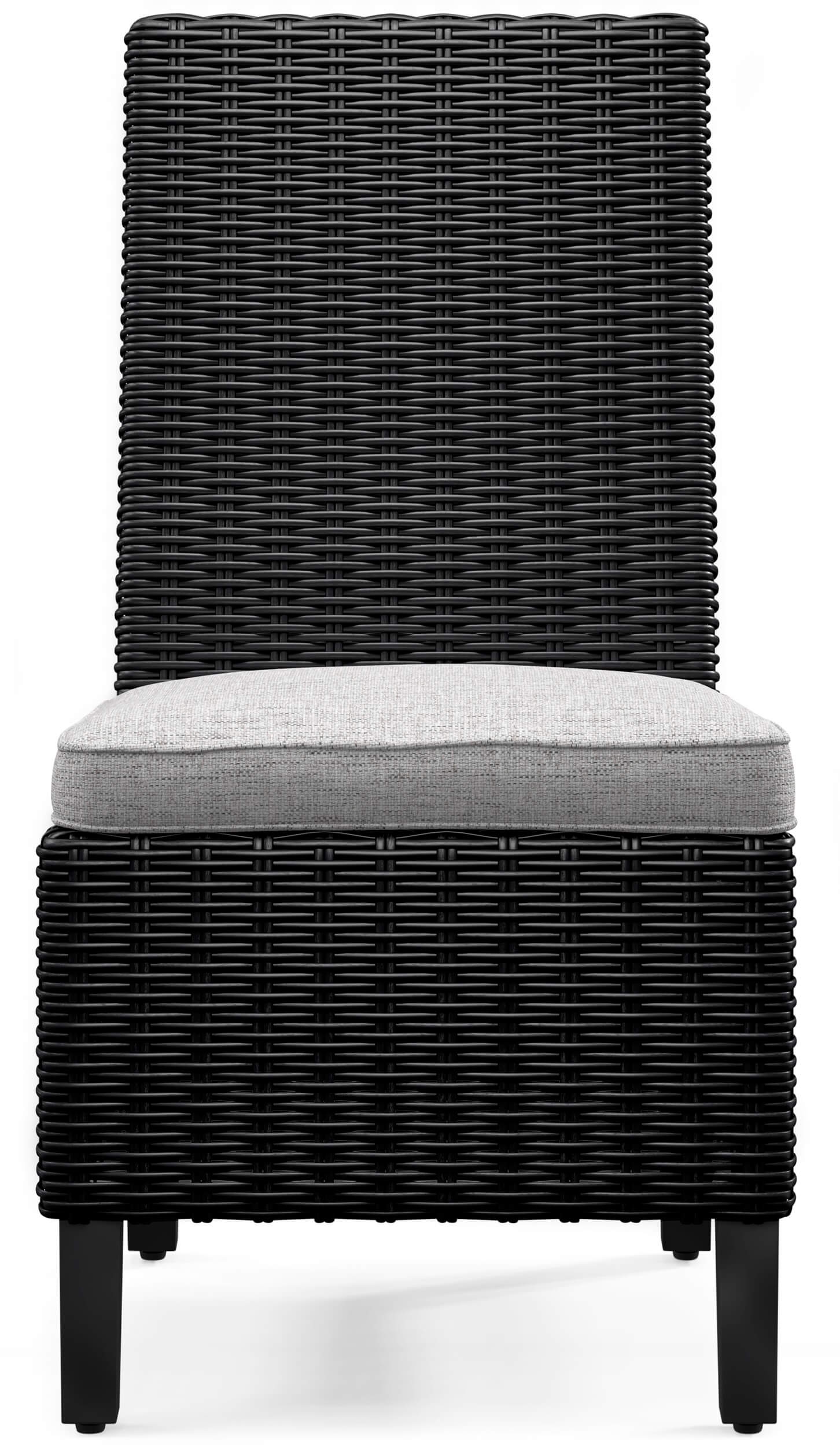 Beachcroft Outdoor Nuvella Fabric/Resin Wicker Side Chair