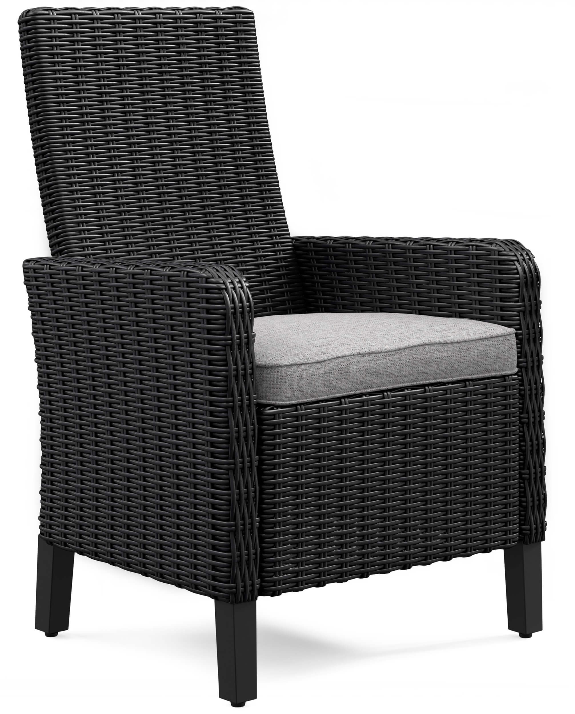 Beachcroft Outdoor Nuvella Fabric/Resin Wicker Patio Dining Set