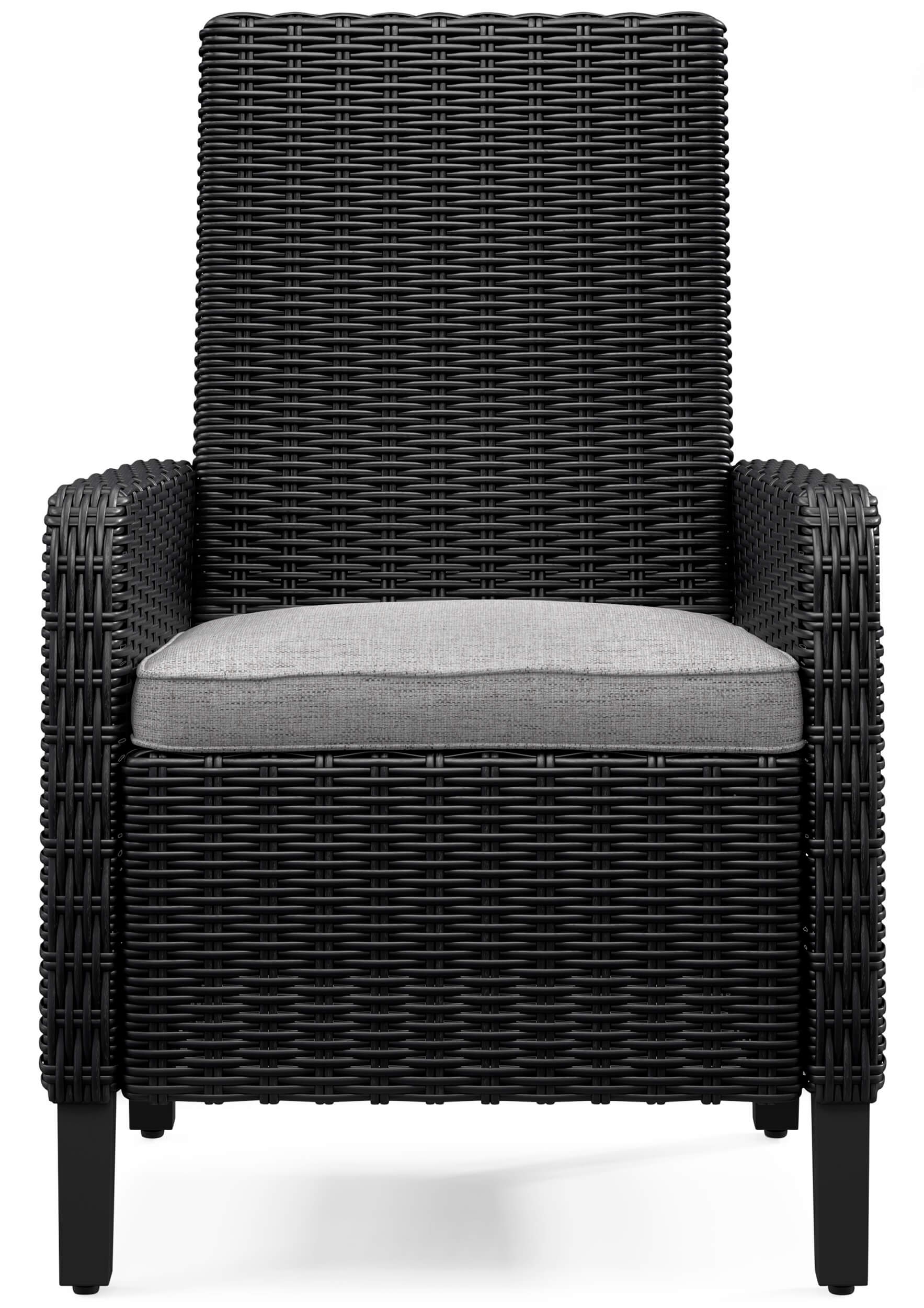 Beachcroft Outdoor Nuvella Fabric/Resin Wicker Arm Chair