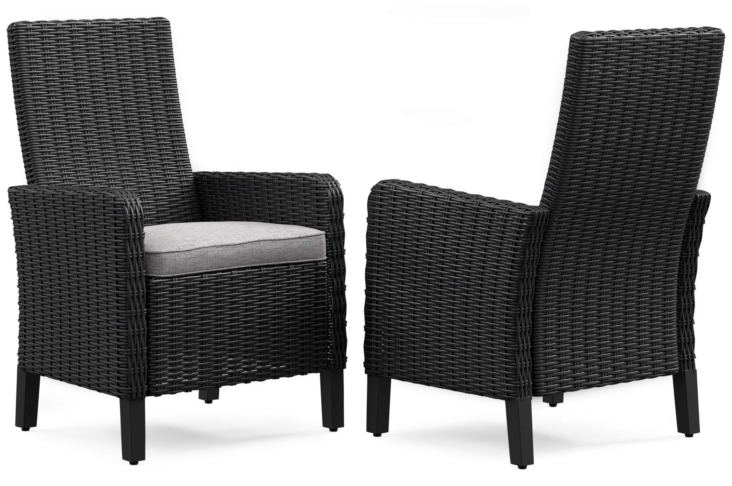 Beachcroft Outdoor Nuvella Fabric/Resin Wicker Arm Chair