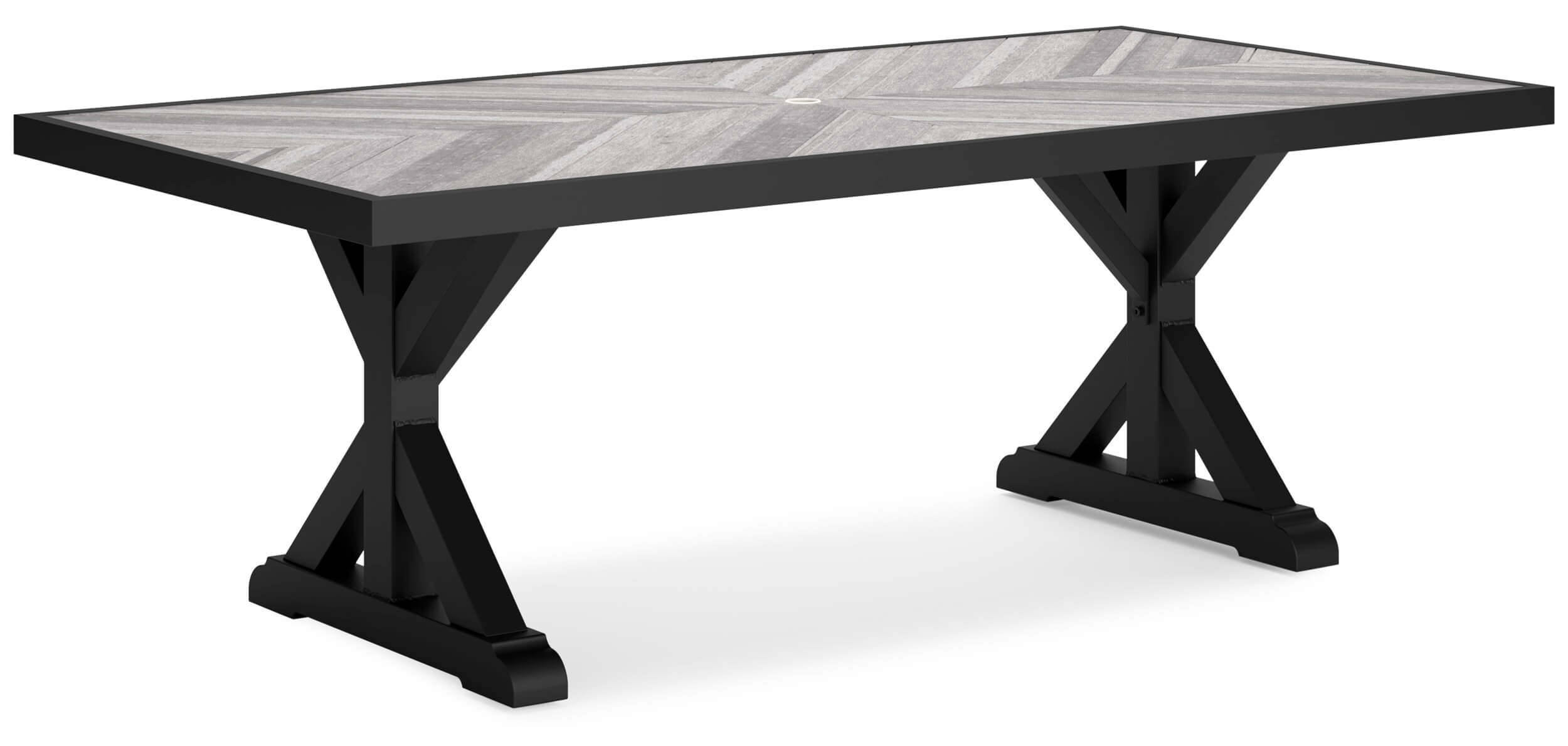 Beachcroft Outdoor Nuvella Fabric/Resin Wicker Patio Dining Set