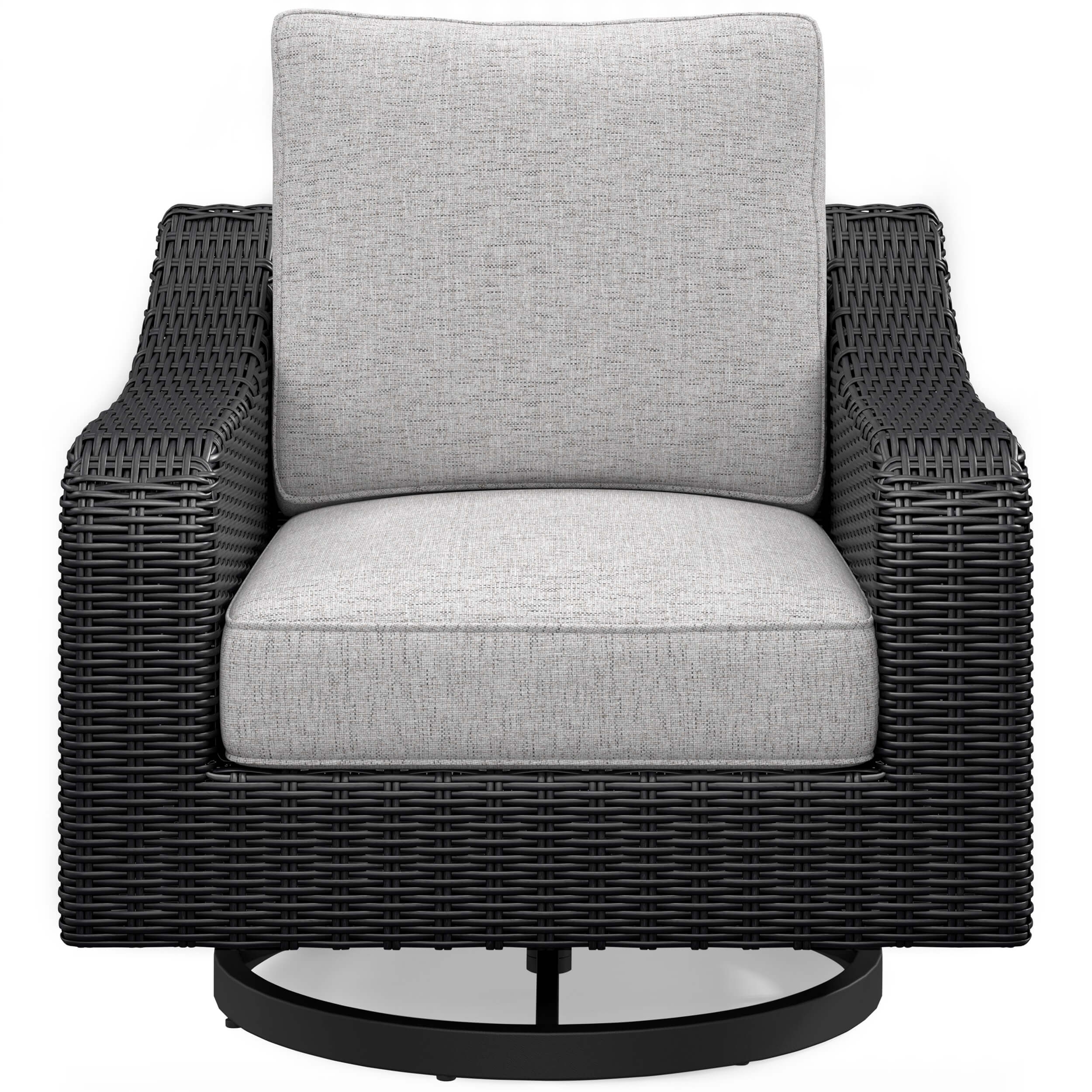Beachcroft Outdoor Nuvella Fabric/Resin Wicker Swivel Lounge Chair