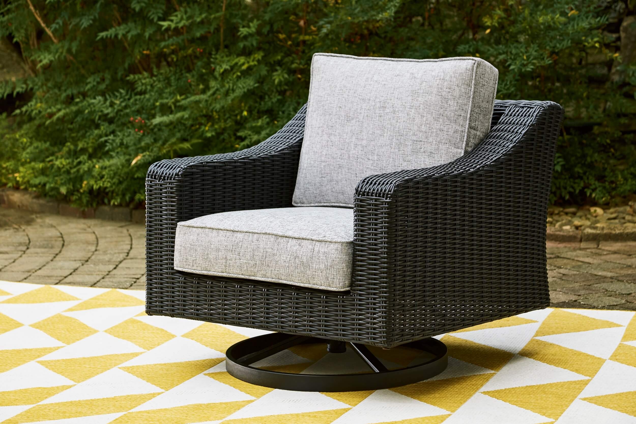 Beachcroft Outdoor Nuvella Fabric/Resin Wicker Patio Seating Set