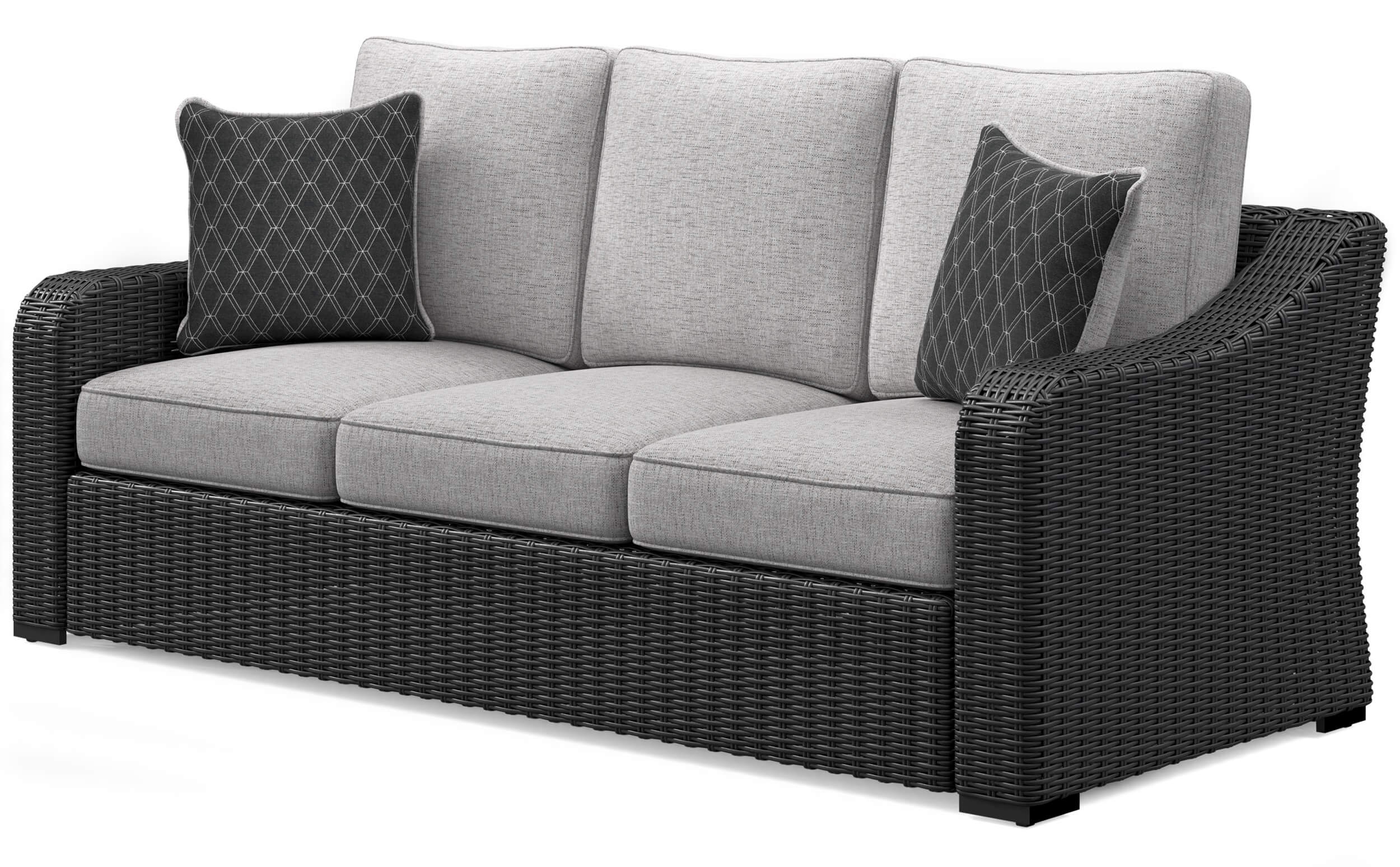 Beachcroft Outdoor Nuvella Fabric/Resin Wicker Patio Seating Set