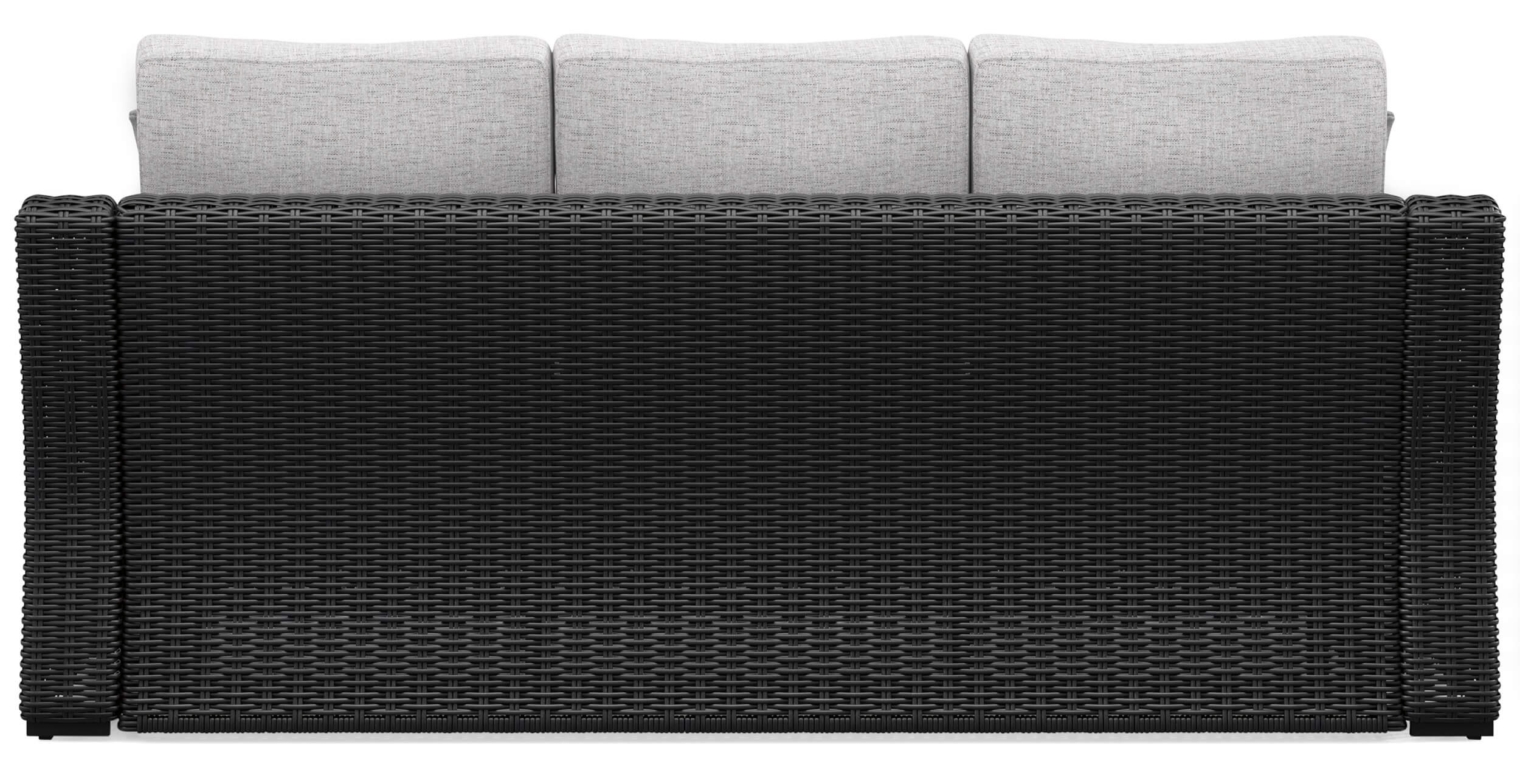 Beachcroft Outdoor Nuvella Fabric/Resin Wicker Sofa