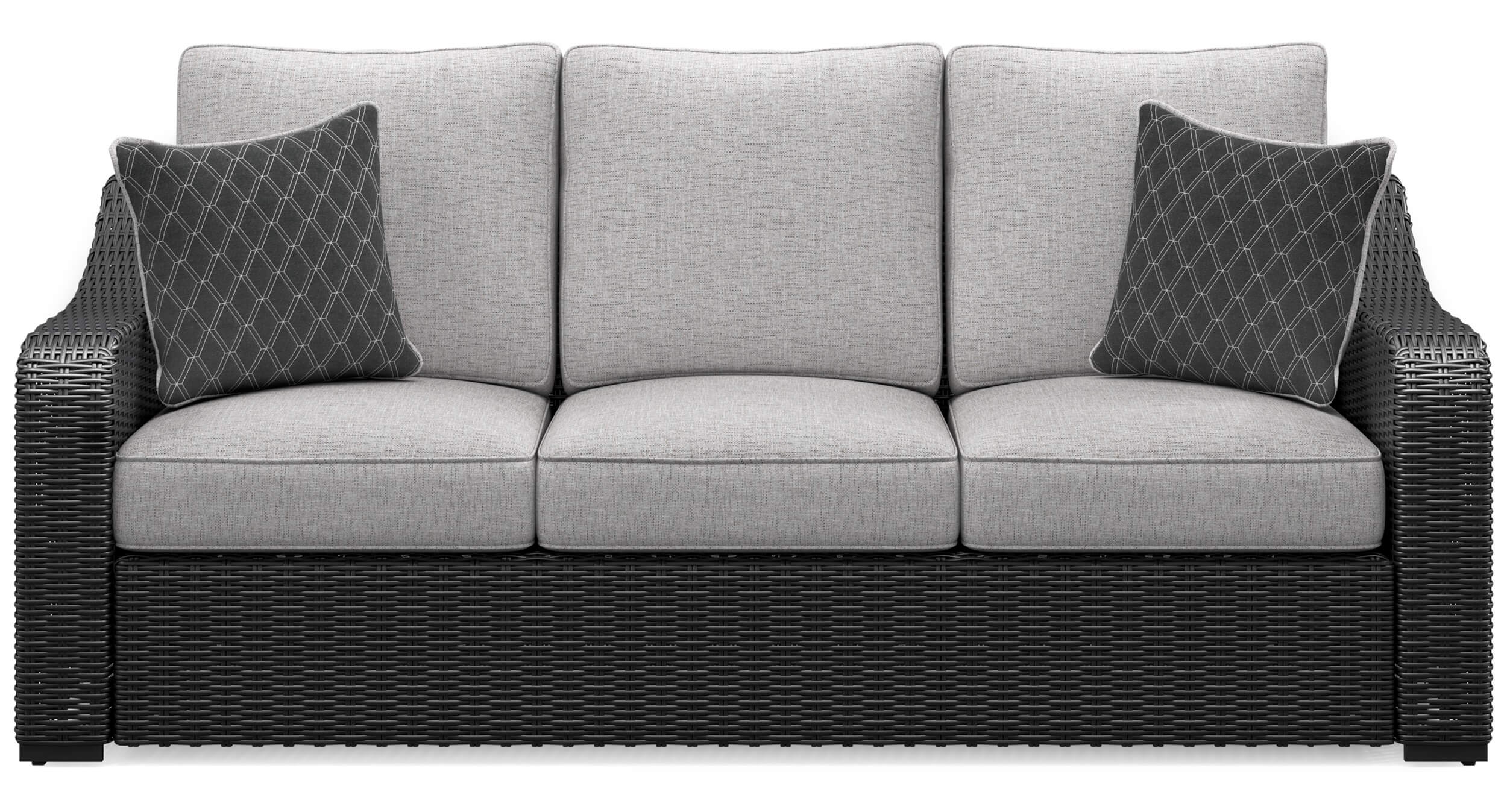 Beachcroft Outdoor Nuvella Fabric/Resin Wicker Sofa