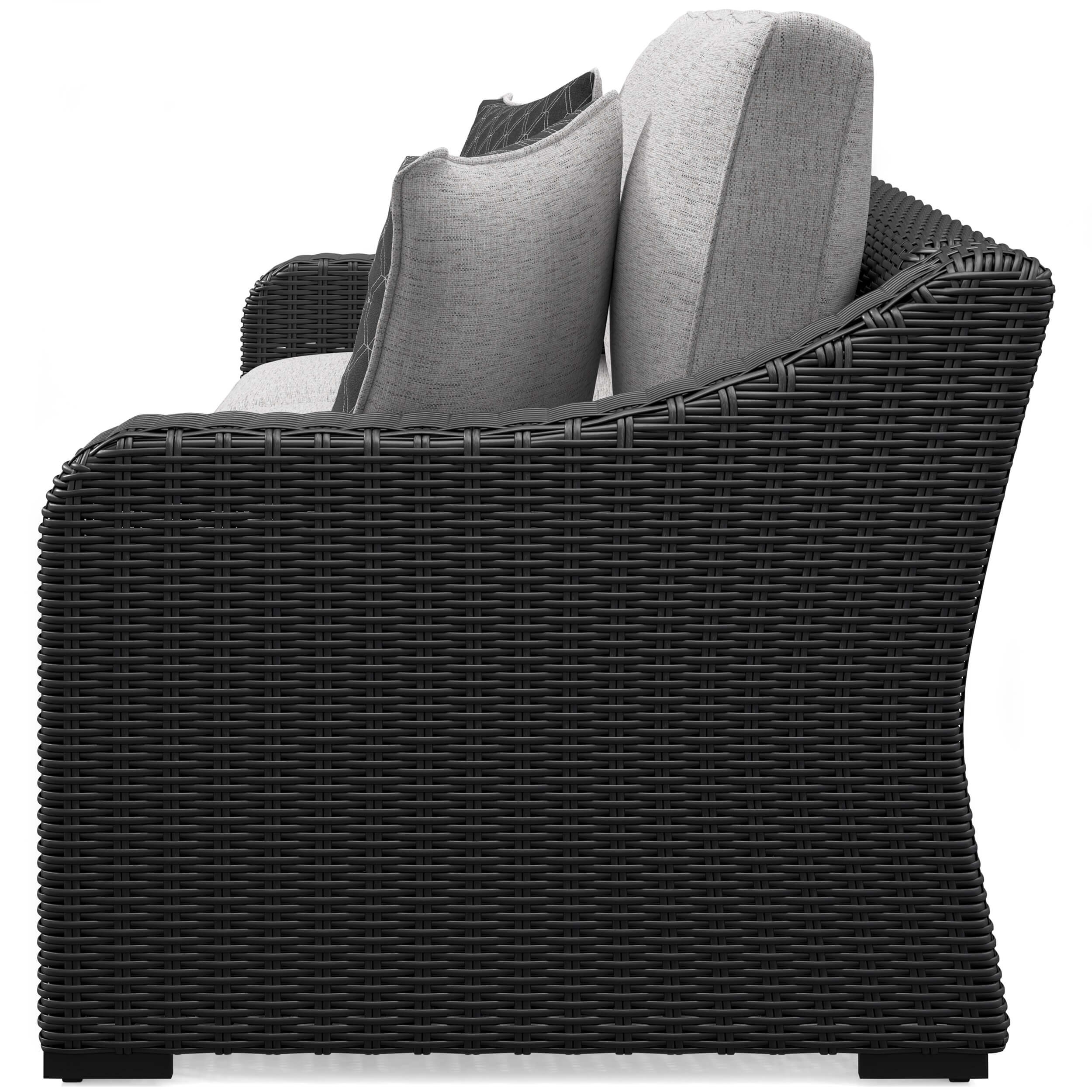Beachcroft Outdoor Nuvella Fabric/Resin Wicker Sofa