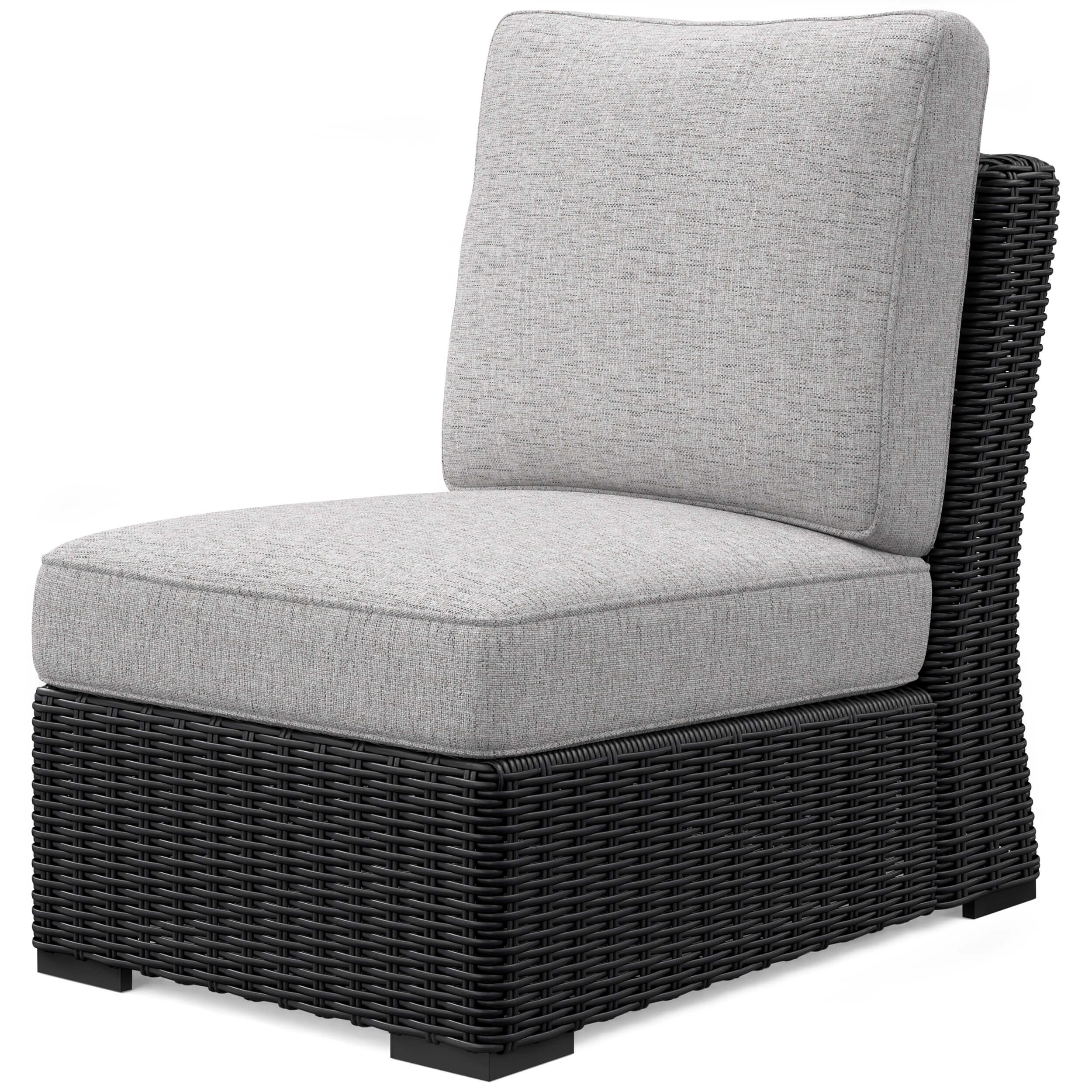 Beachcroft Outdoor Nuvella Fabric/Resin Wicker Armless Chair