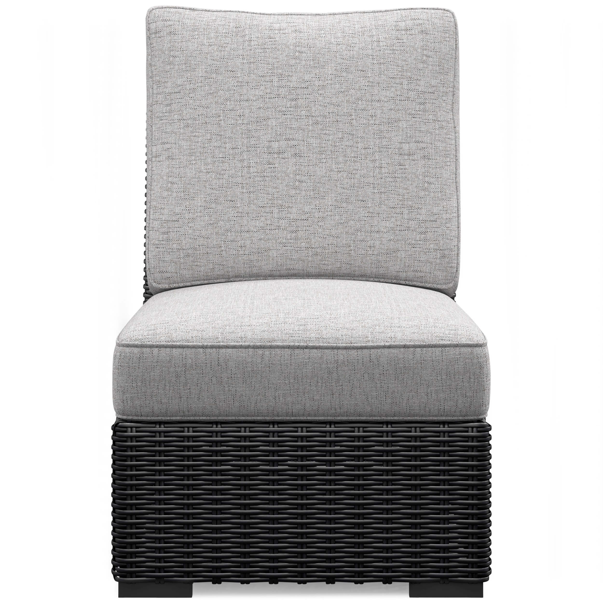 Beachcroft Outdoor Nuvella Fabric/Resin Wicker Armless Chair