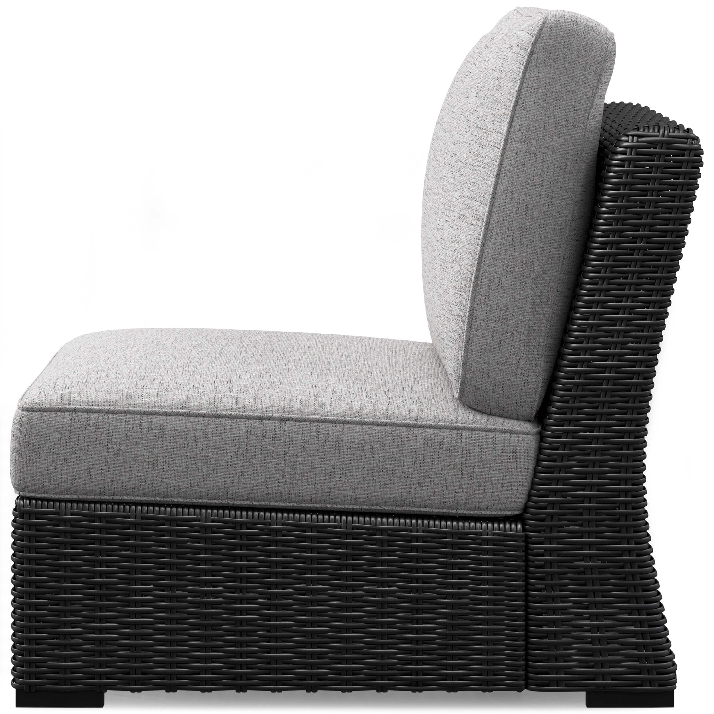 Beachcroft Outdoor Nuvella Fabric/Resin Wicker Armless Chair